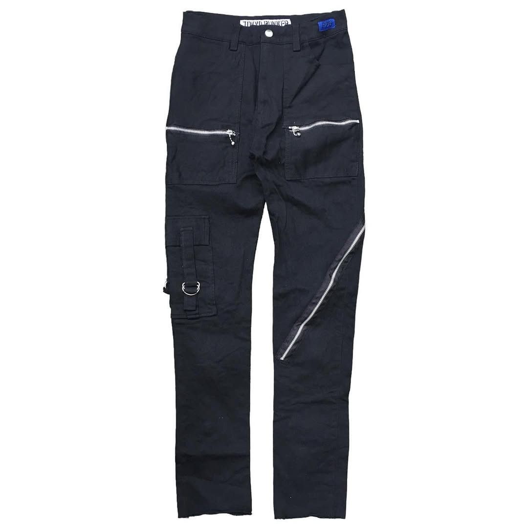 Japanese Brand Tokyo Punker Multi Zipper Cargo Jeans Size US 28 / EU 44 - 1 Thumbnail