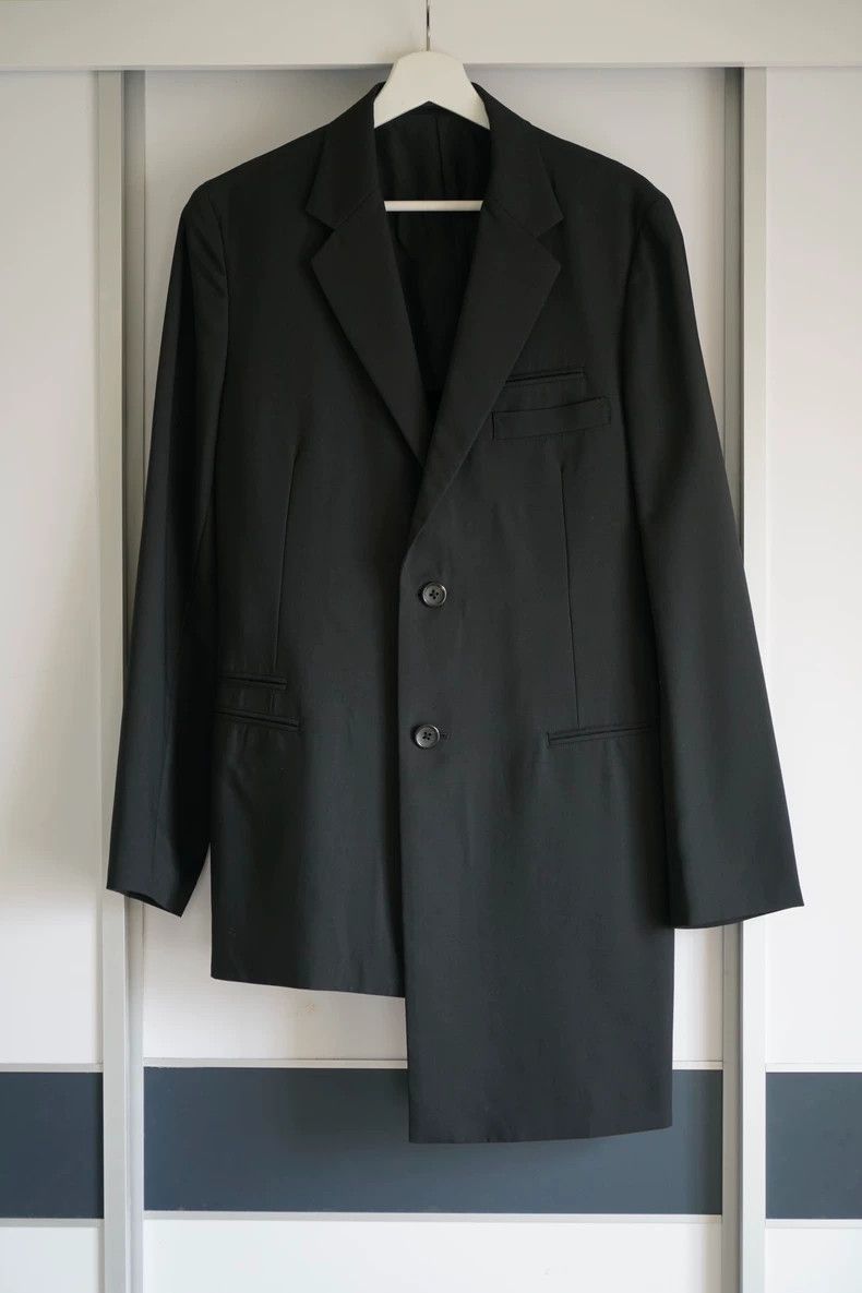 Yohji Yamamoto Yohji Yamamoto Yohji Yamamoto Asymmetrical Wool Suit Jacke Size US S / EU 44-46 / 1 - 1 Thumbnail