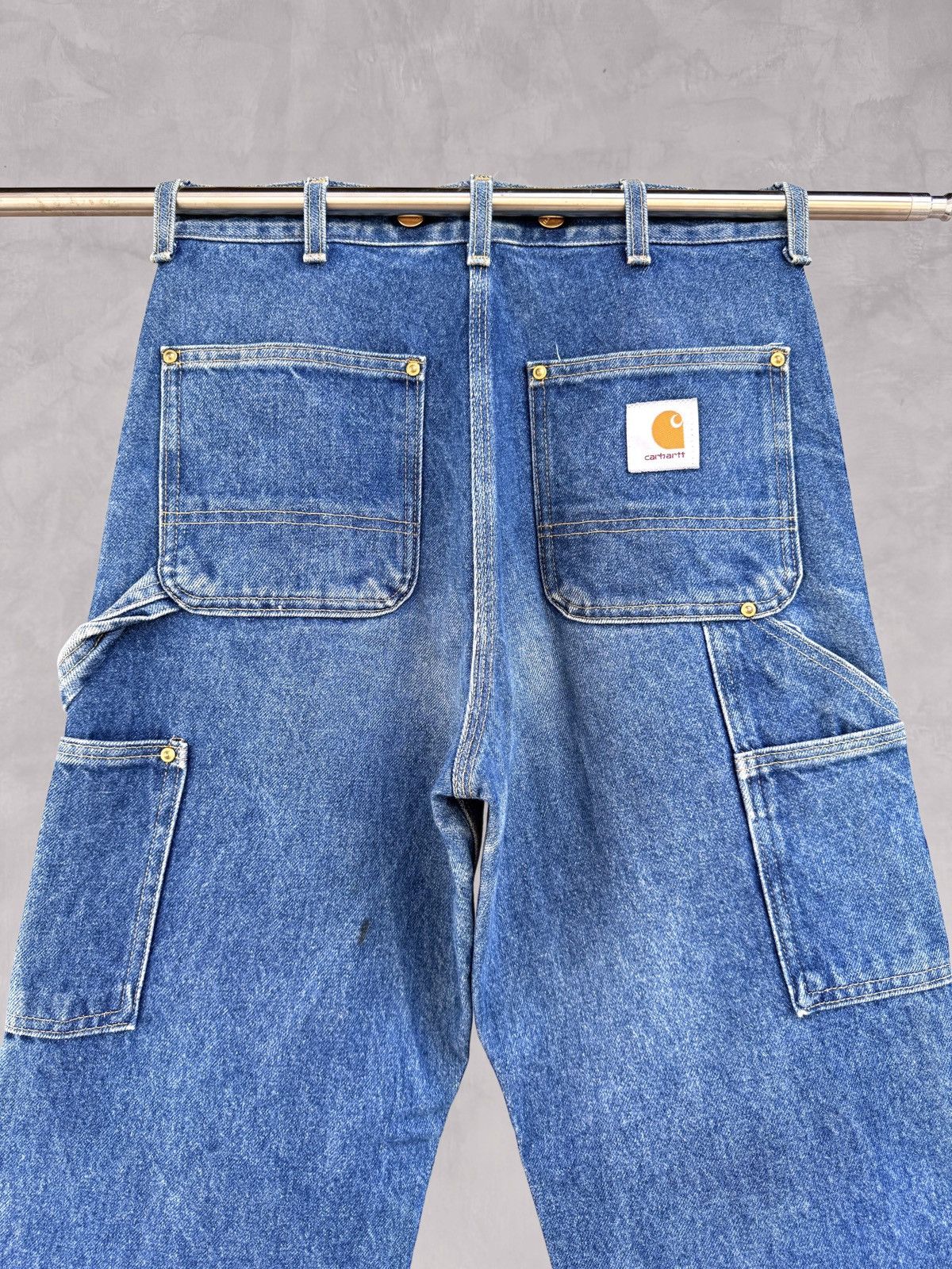 Carhartt Vintage Carhartt Double Knee Faded Blue Denim Jeans Pants Size US 30 / EU 46 - 7 Thumbnail