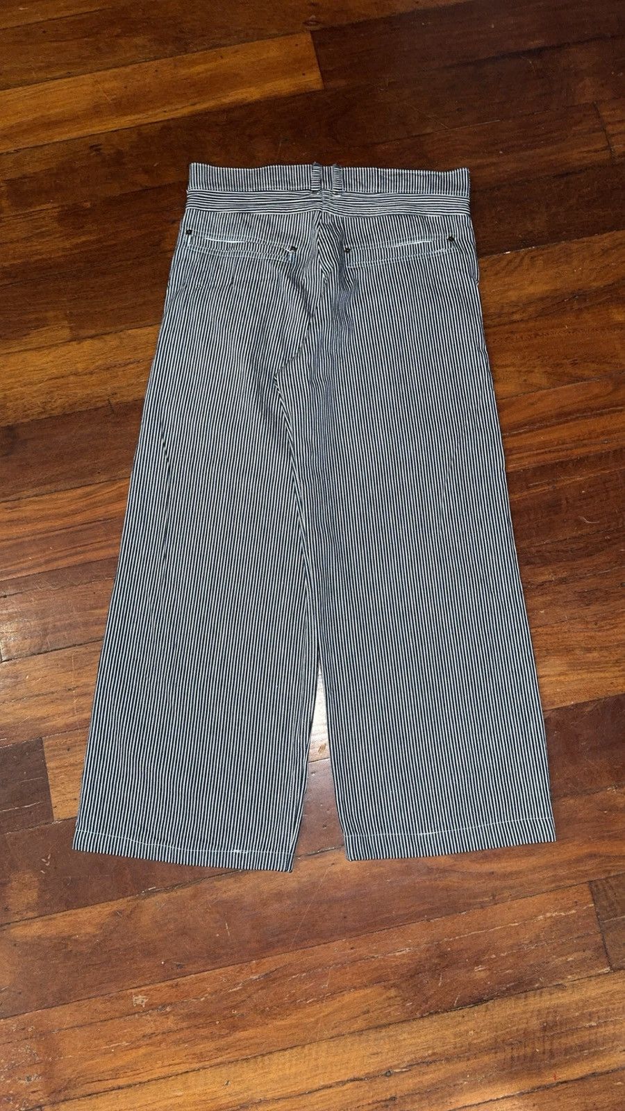 Other white and blue striped wide leg jeans Size US 32 / EU 48 - 4 Thumbnail