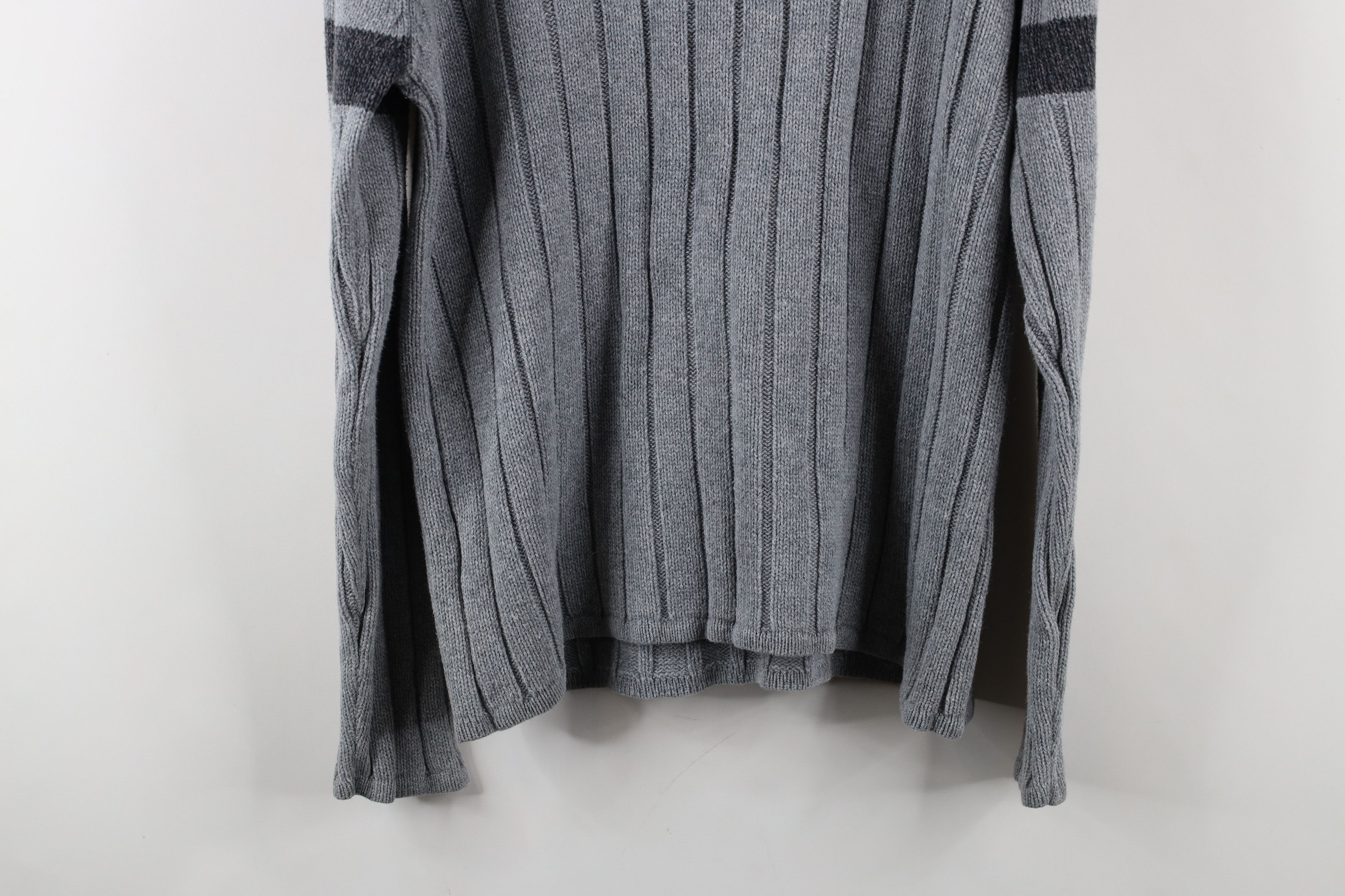 Nautica × Vintage Vintage 90s Nautica Heavyweight Ribbed Mock Neck Sweater Size US M / EU 48-50 / 2 - 11 Thumbnail