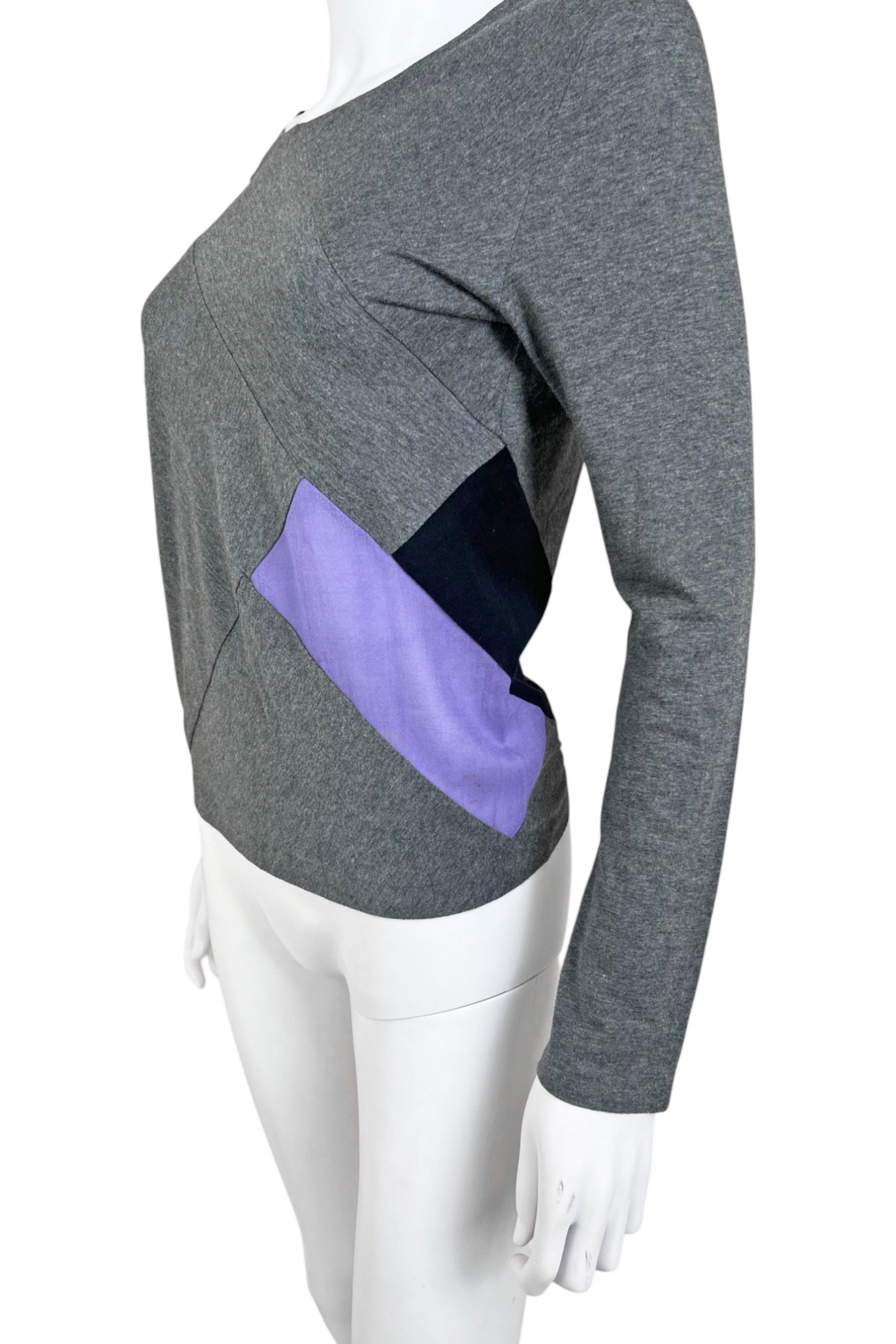 Yohji Yamamoto Cotton Cross Grey Longsleeve Size XS / US 0-2 / IT 36-38 - 5 Thumbnail