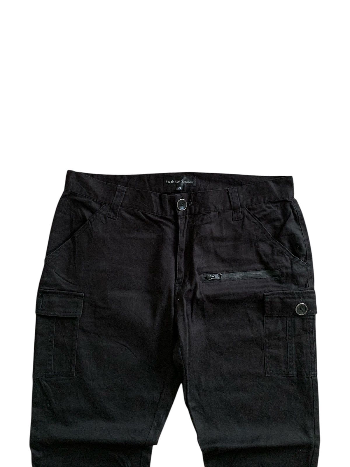 If Six Was Nine In The Attic Homme Bikers Cargo Flared Pants Size US 32 / EU 48 - 3 Thumbnail