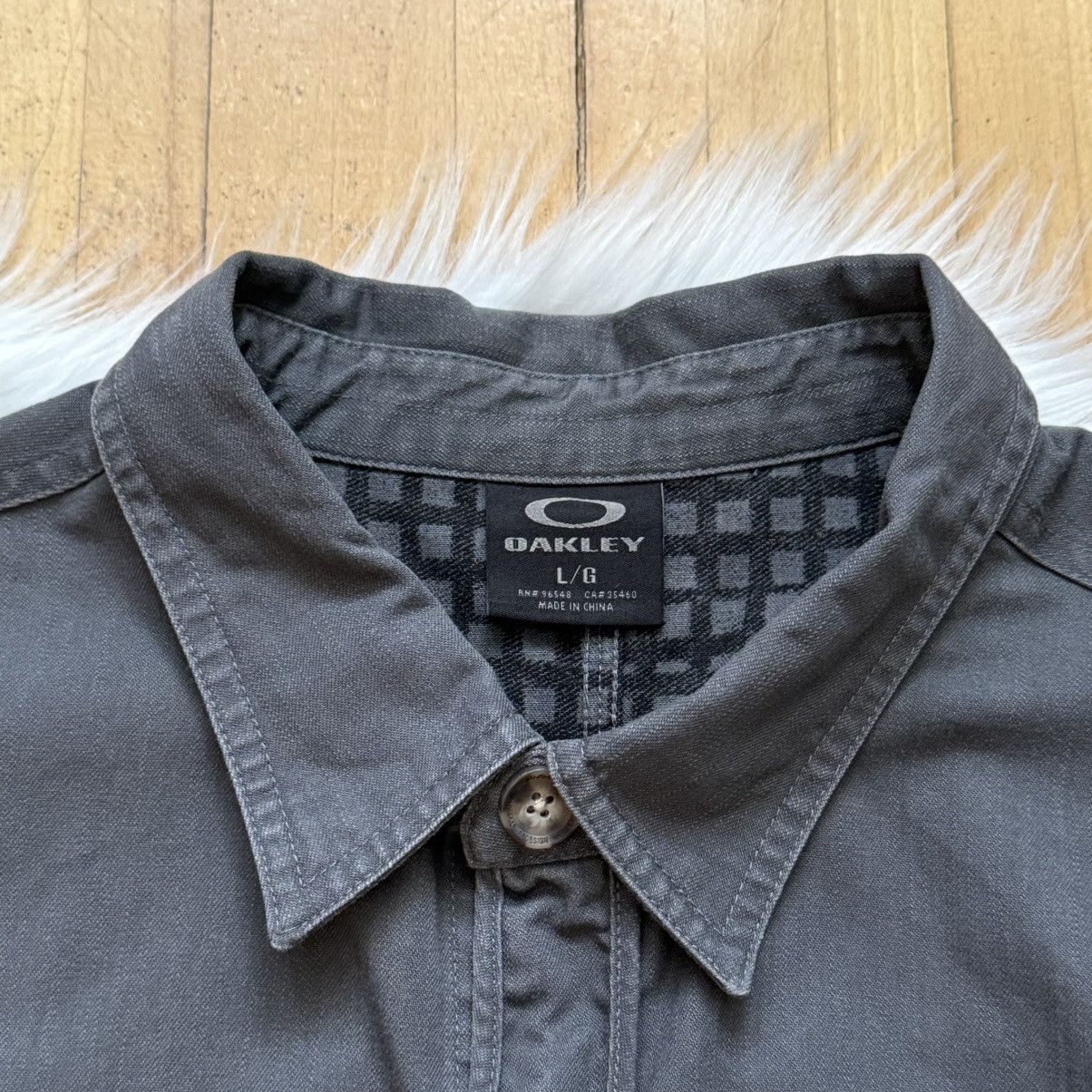 Oakley 📌 Vintage Oakley 00s Crazy Overshirt Jacket Size US L / EU 52-54 / 3 - 5 Thumbnail