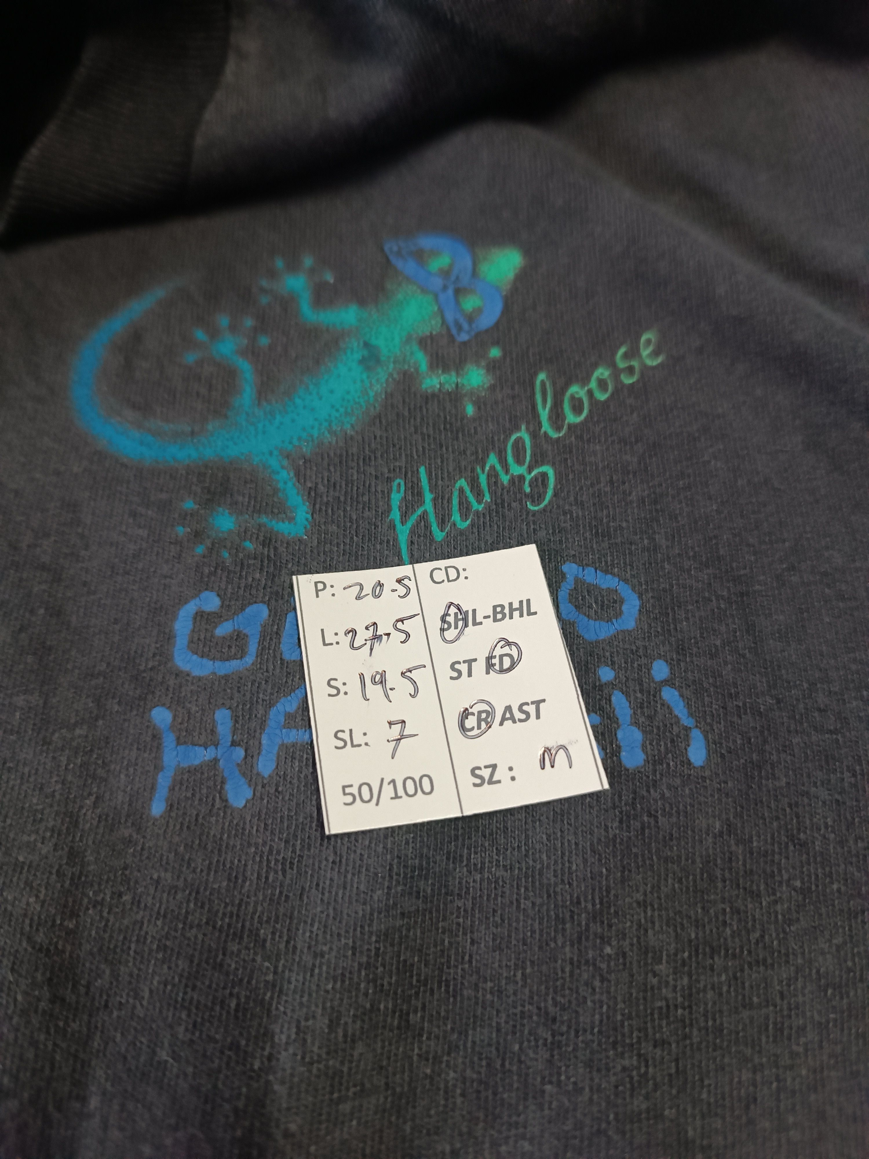 Vintage VINTAGE 90'S HANGLOOSE GECKO HAWAII SUPER RARE TEE Size US M / EU 48-50 / 2 - 16 Thumbnail