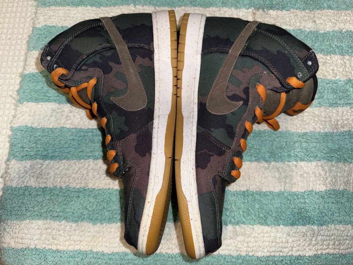 Nike Nike “FiveOneO” SB Dunk Hi Camo 510, VVNDS! Tried-on once! Size US 11.5 / EU 44-45 - 8 Thumbnail