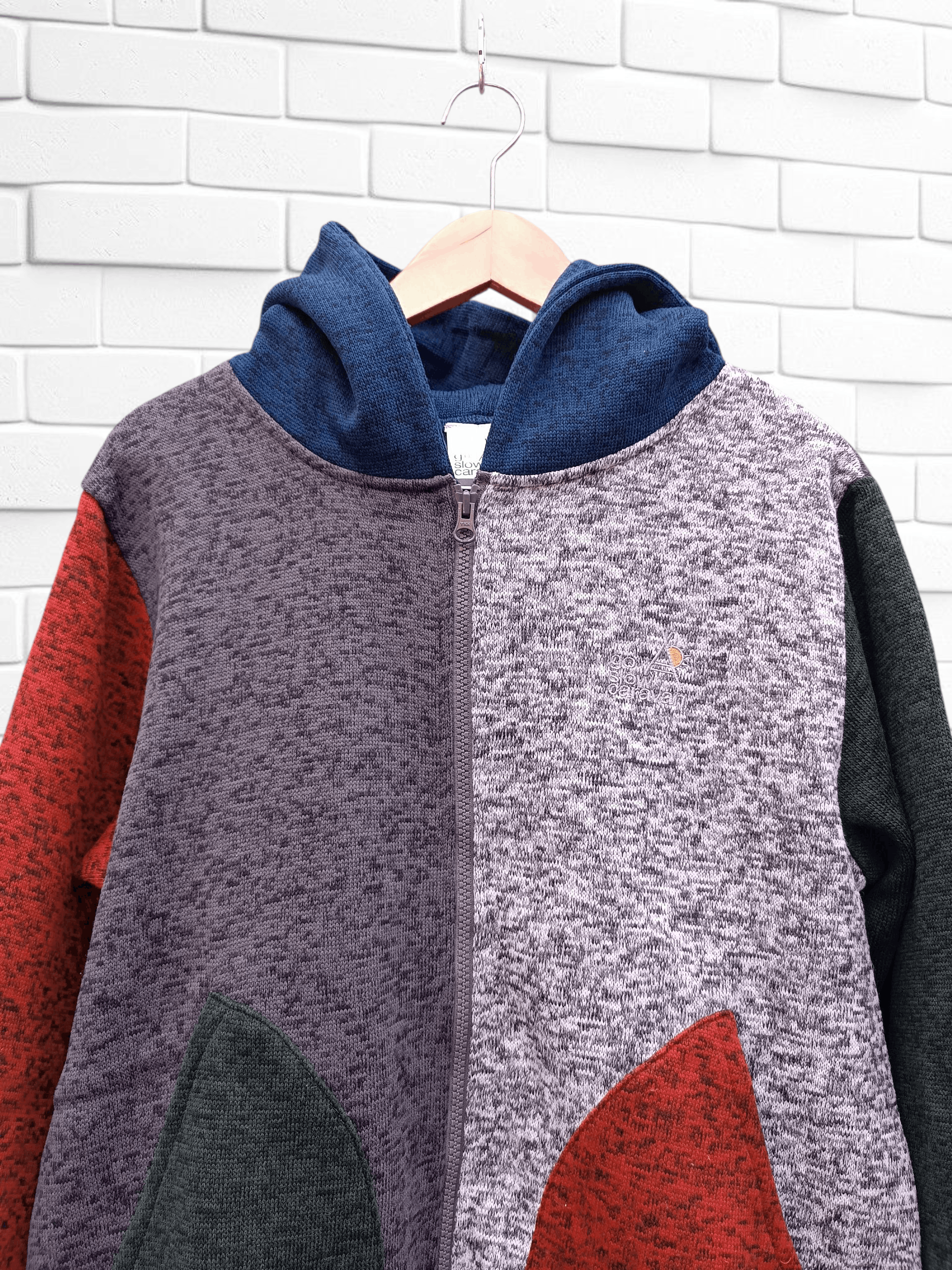 Japanese Brand Vintage Go Slow Caravan Fleece Hoodie Sweater Jacket Size US M / EU 48-50 / 2 - 3 Thumbnail