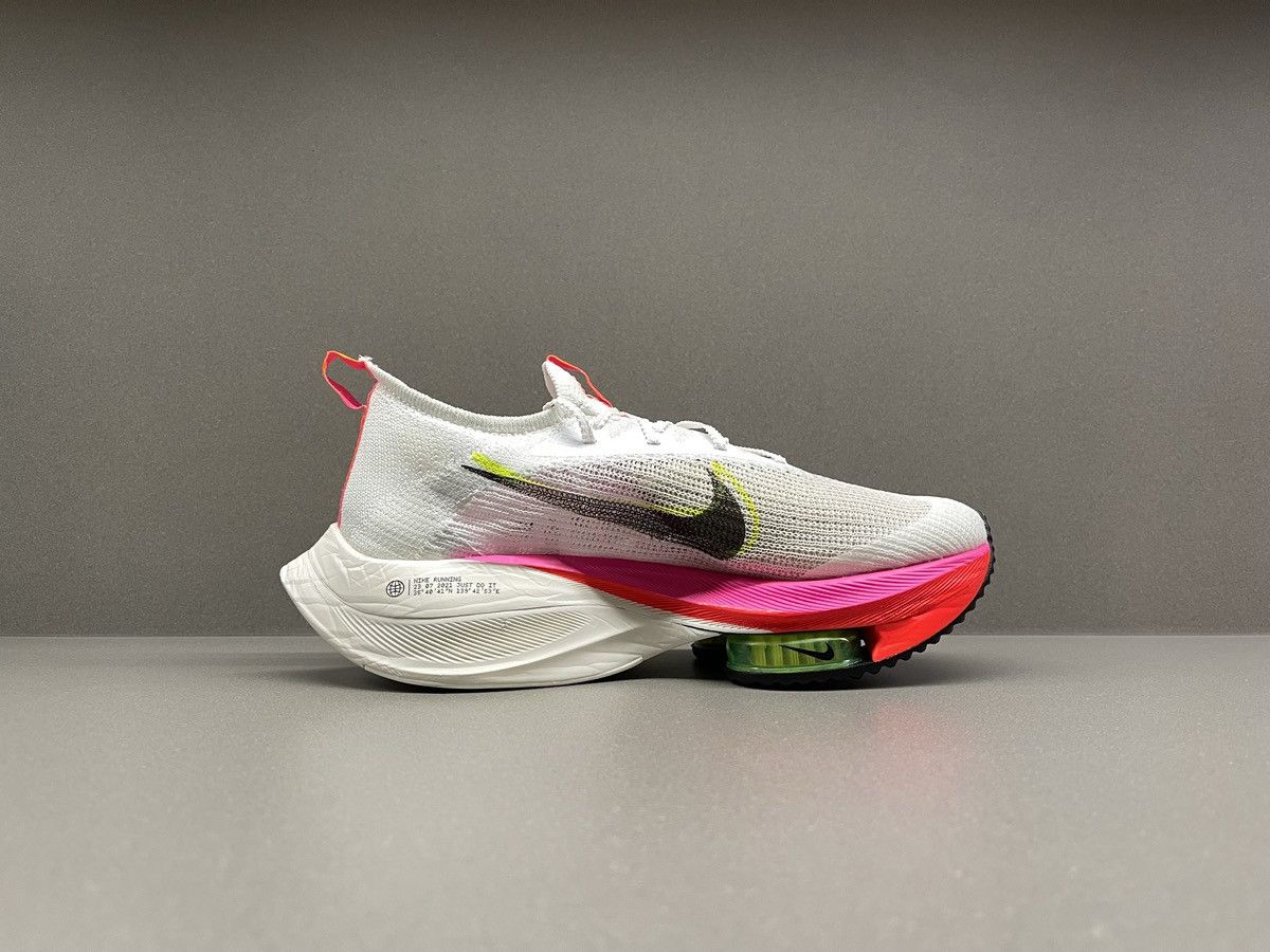 Nike Nike Air Zoom Alphafly Next% Flyknit White Pink Size US 8.5 / EU 41-42 - 6 Thumbnail