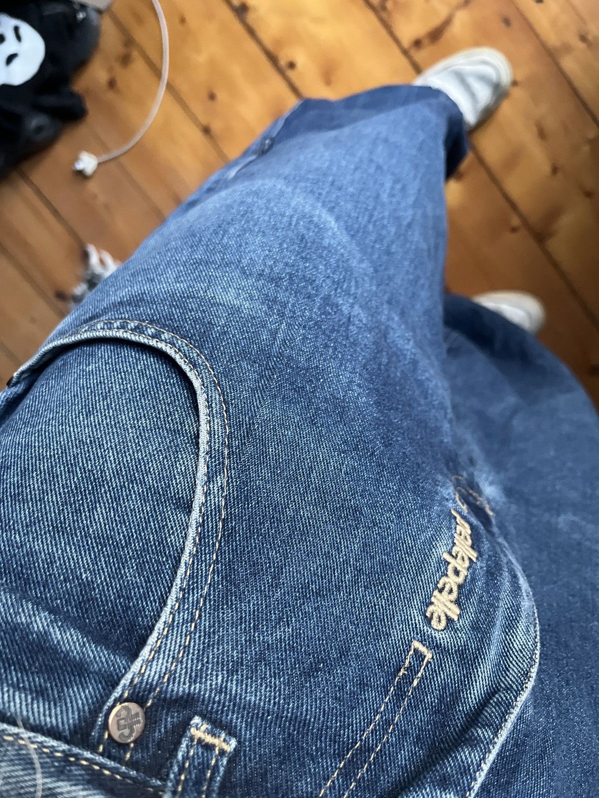 Japanese Brand × Pelle Pelle Denim Skate Wide leg Pants y2k Pelle Pelle Size US 32 / EU 48 - 4 Thumbnail