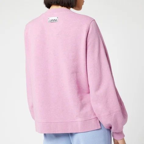 Ganni Ganni Women's Isoli Sweatshirt - Moonlight Mauve Size S / US 4 / IT 40 - 2 Thumbnail