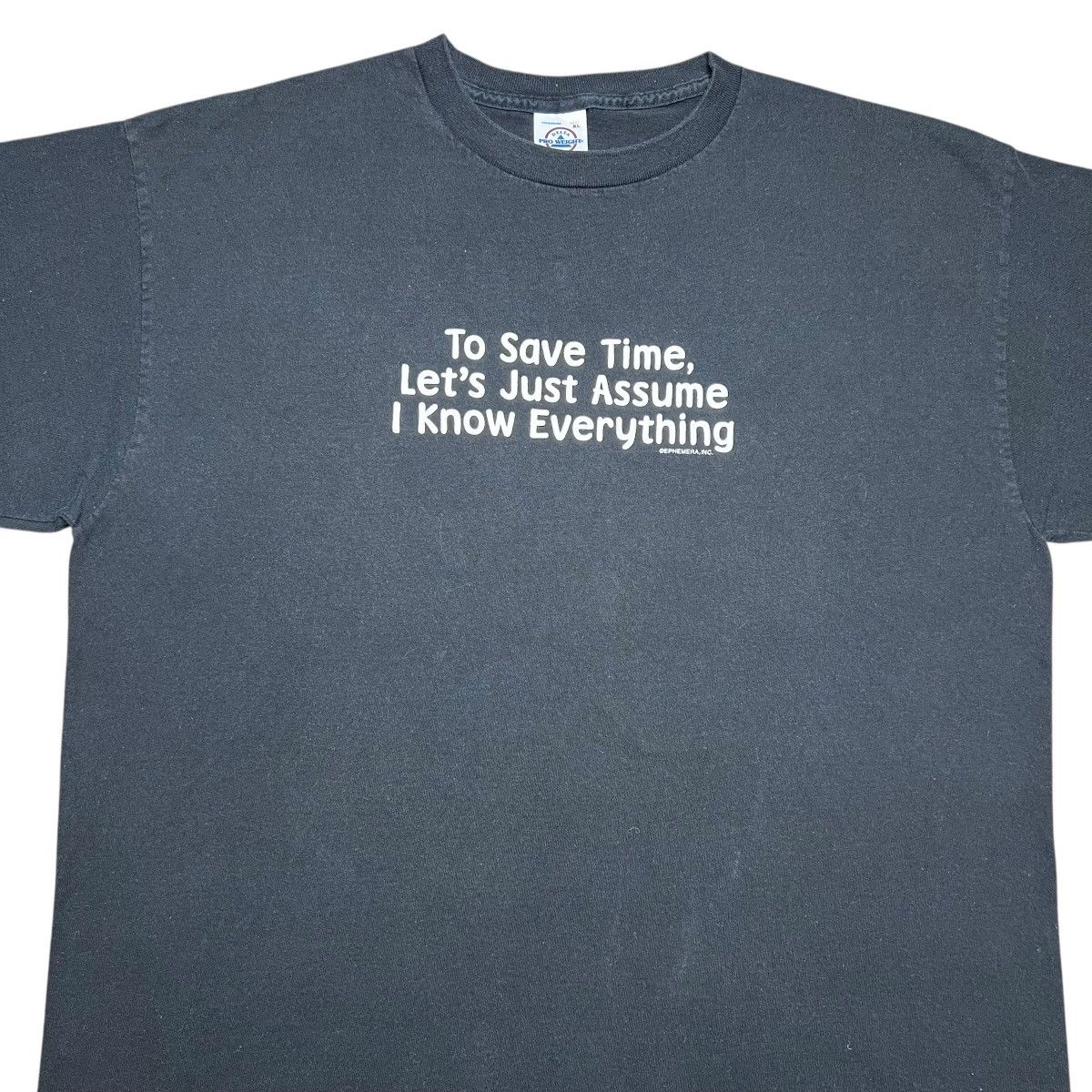 Vintage To Save Time Let’s Just Assume I Know Everything Quote Tee Size US XL / EU 56 / 4 - 4 Thumbnail
