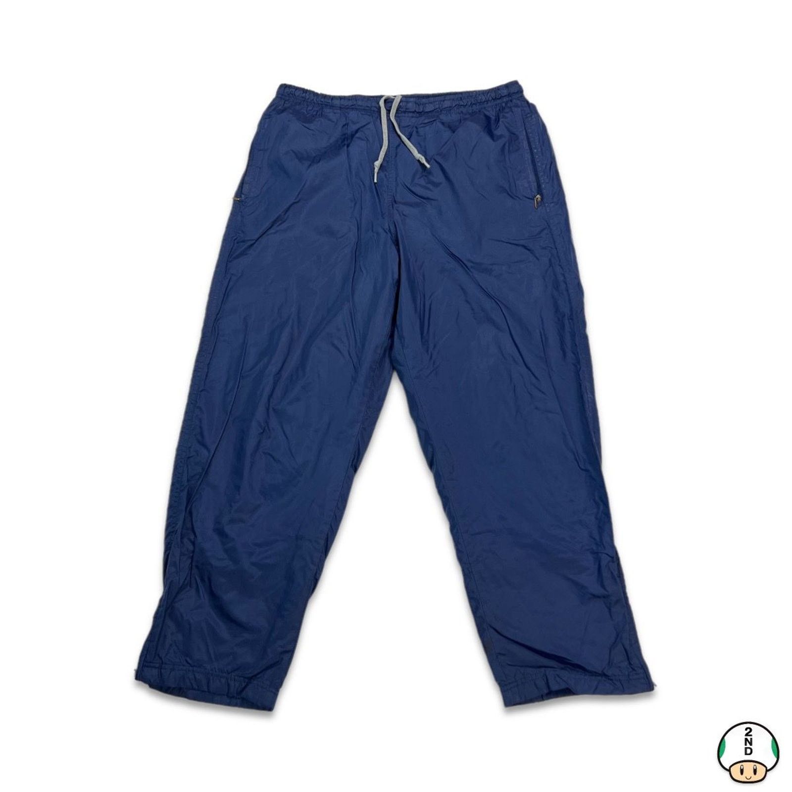 Nike × Vintage Vintage 90s Nike Track Pants Medium Ankle Swoosh Windbreaker Size US 32 / EU 48 - 1 Thumbnail