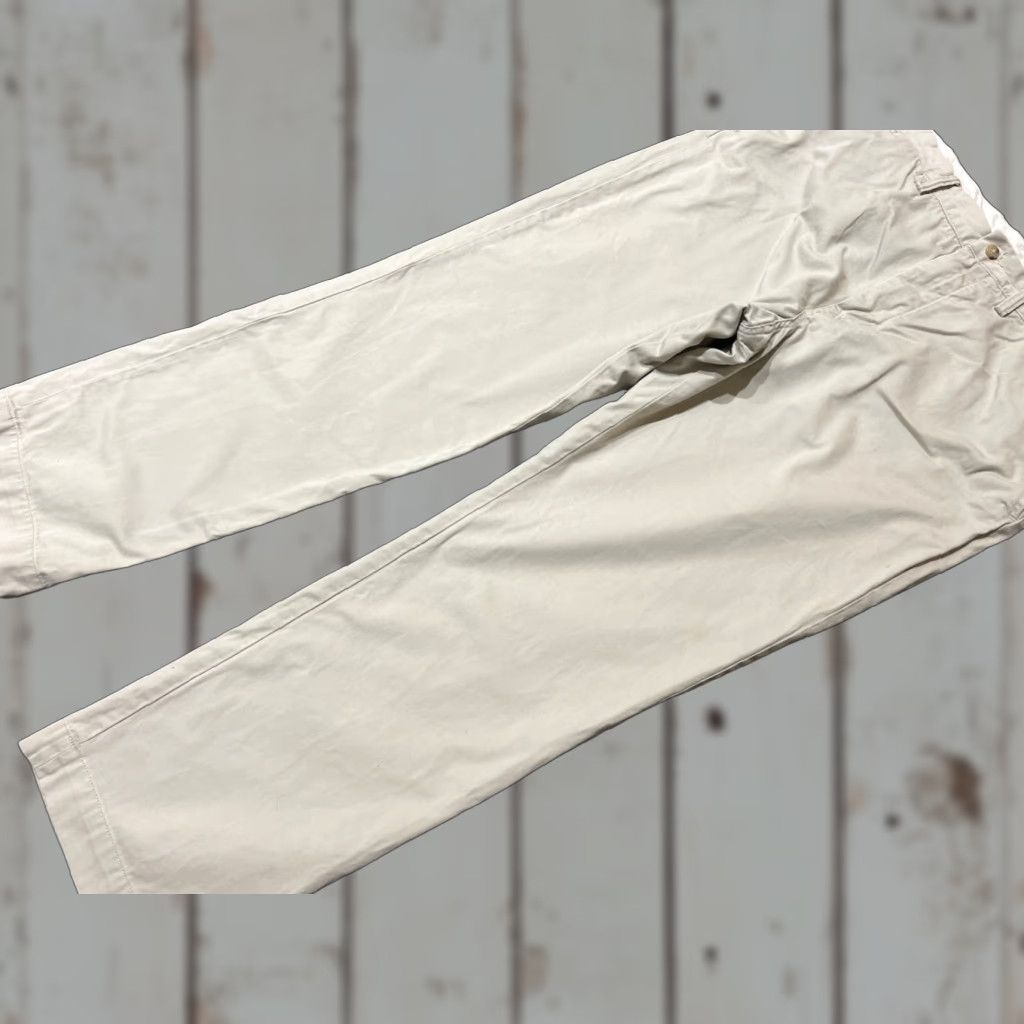 Polo Ralph Lauren VINTAGE Polo Ralph Lauren Men Chino Pants Size 38x32 Straight Fit Casual Beige Cotton Spandex Size US M / EU 48-50 / 2 - 1 Thumbnail
