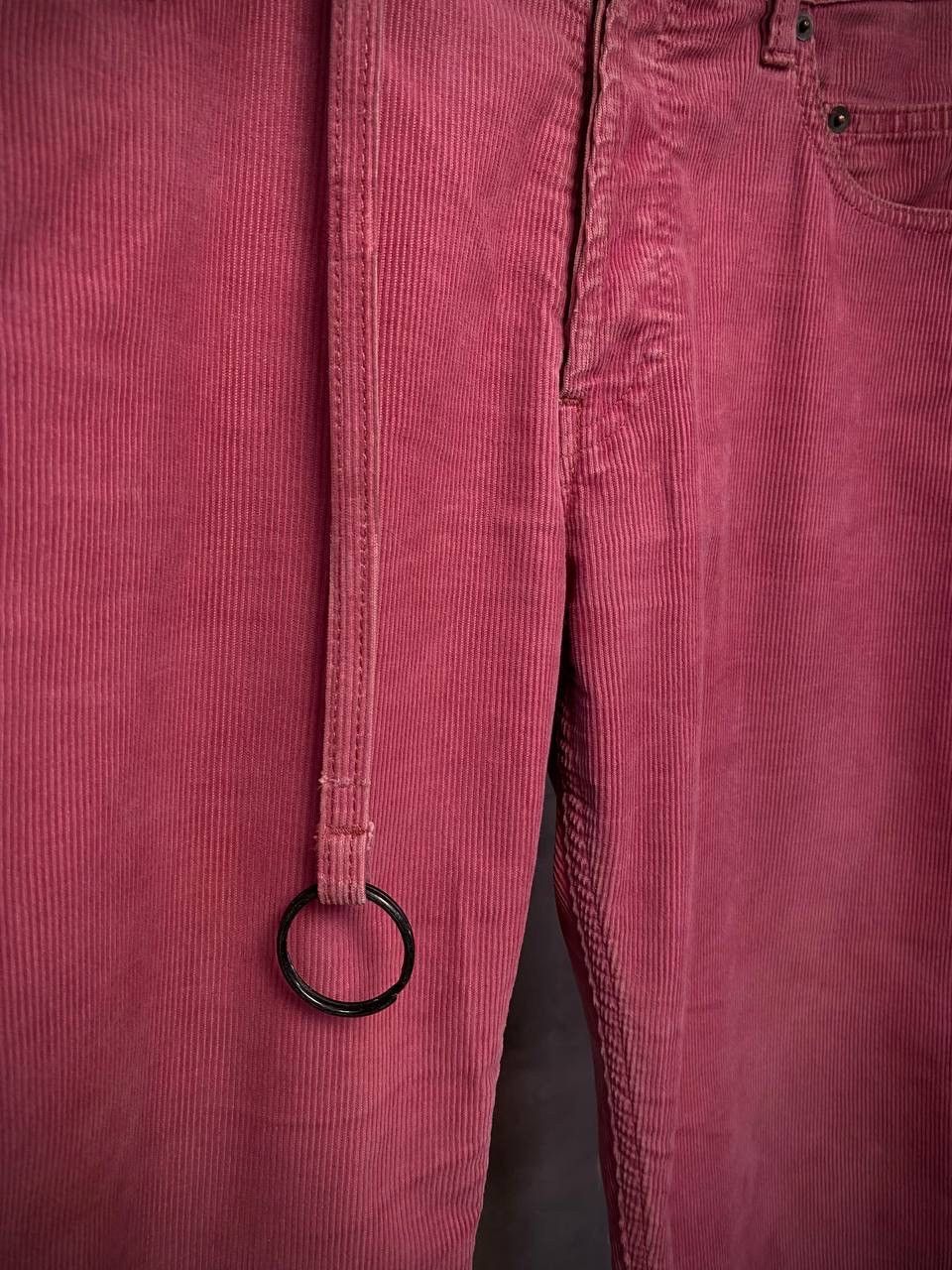 Ann Demeulemeester Pink cord jeans M Size US 30 / EU 46 - 3 Thumbnail