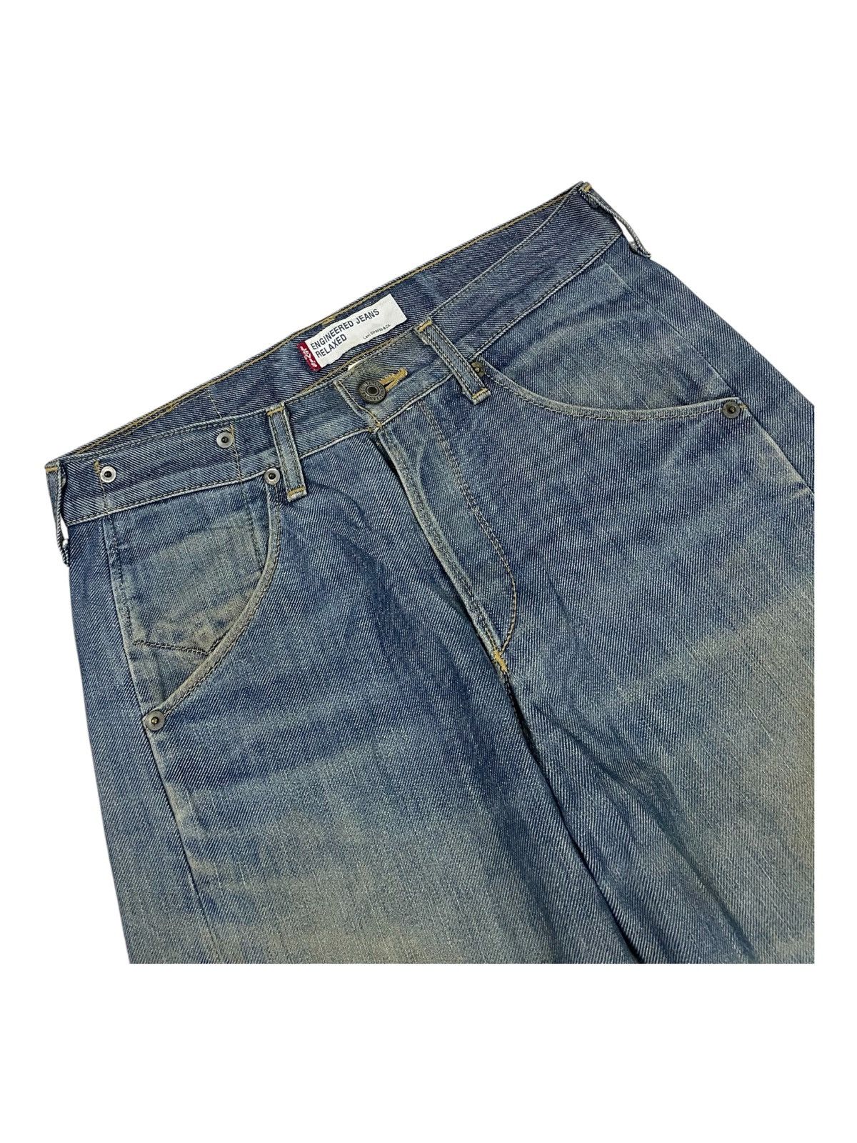 Hi Tec 2000s Levis Engineered Twist Leg Tech Wear Jeans Rusty Denim Size US 40 / EU 56 - 7 Thumbnail