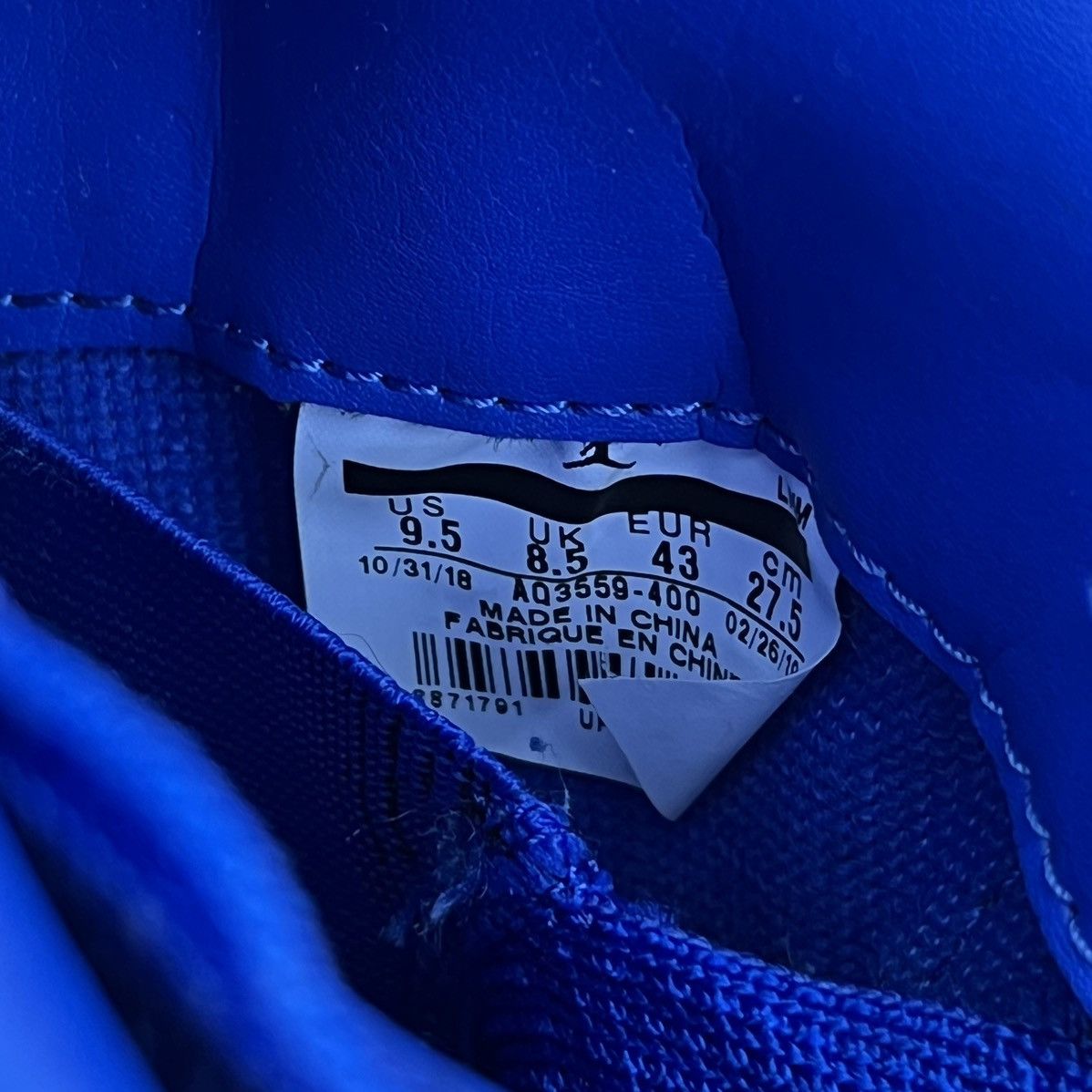 Jordan Brand × Nike 2019 Air Jordan 4 Retro Flyknit Royal Blue Sz 9.5 Size US 9.5 / EU 42-43 - 18 Thumbnail