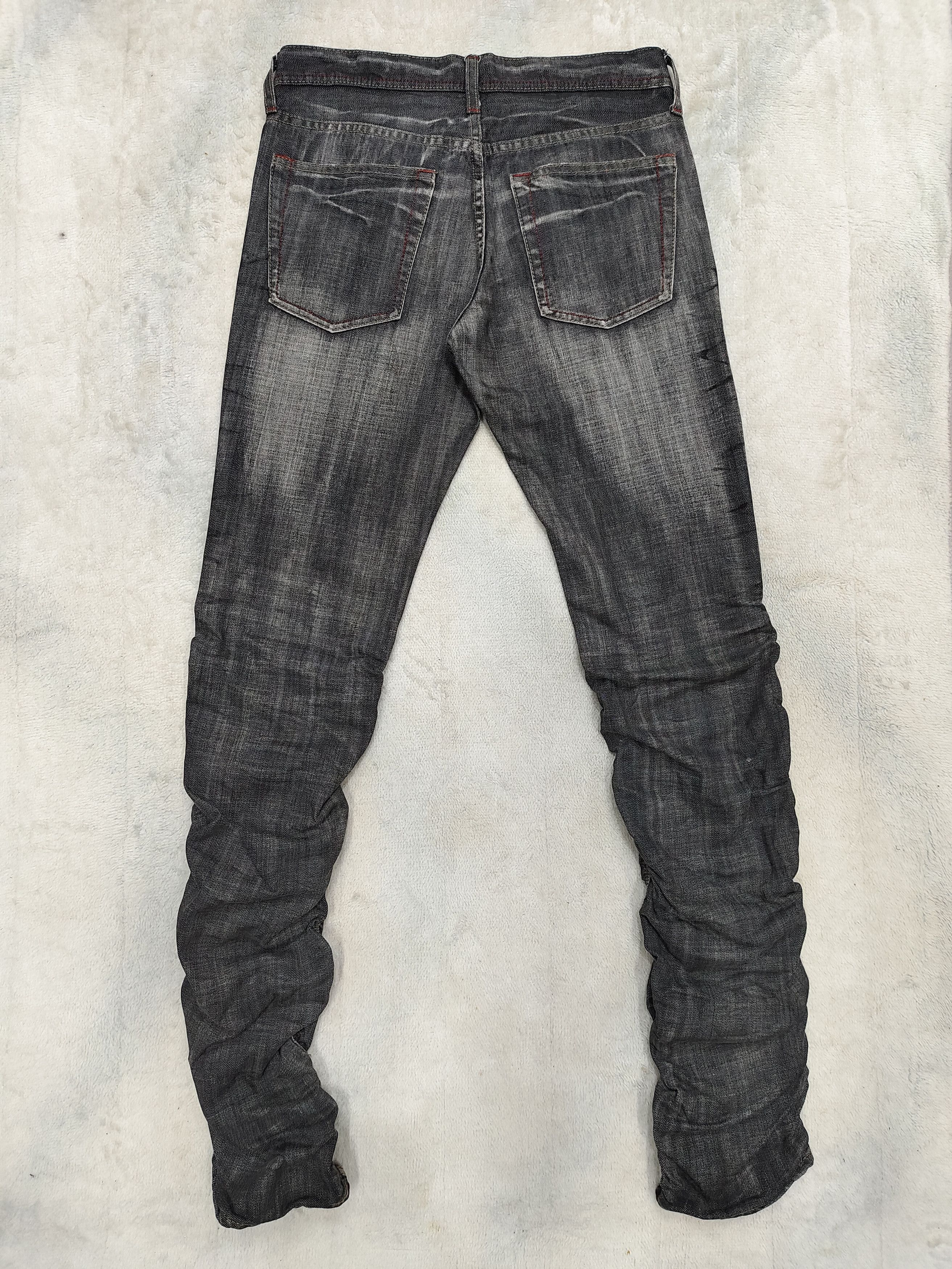 Japanese Brand Edge Rupert🇯🇵 Washed Stacked Grunge Slim Jeans Size US 30 / EU 46 - 3 Thumbnail