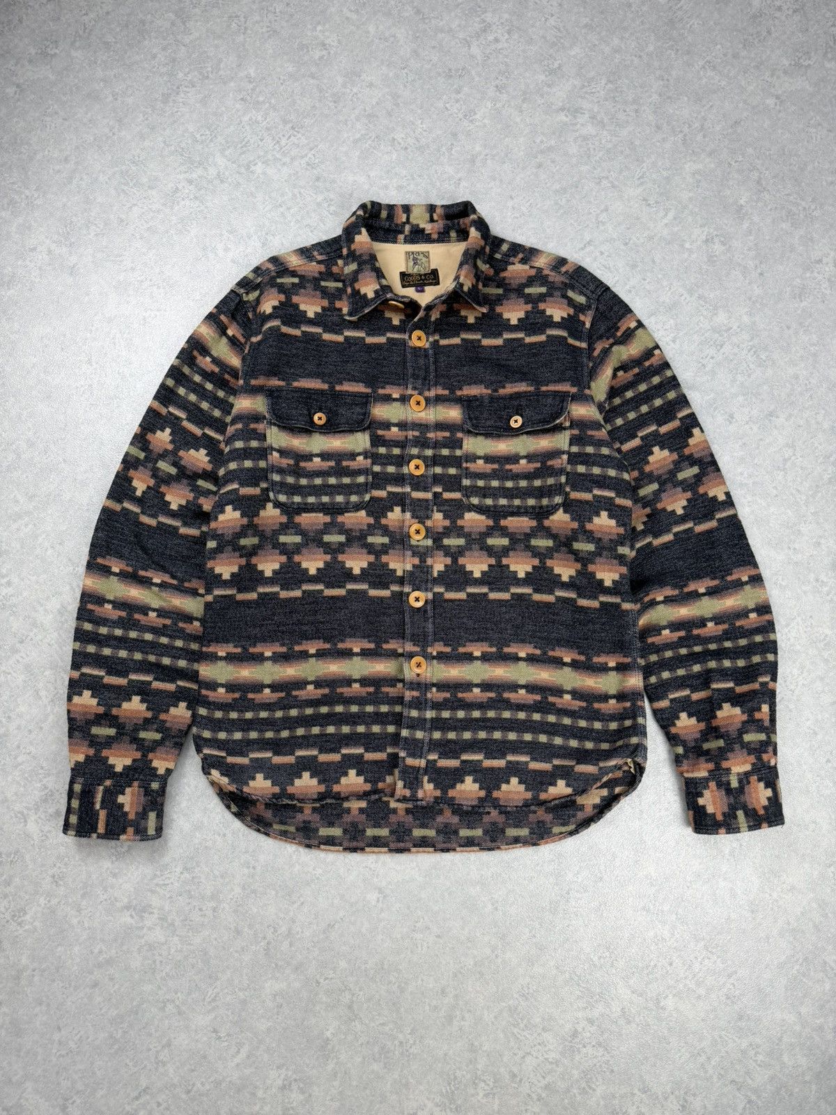 Prps PRPS Aztec Pattern Work Long Sleeve Shirt Size L Size US L / EU 52-54 / 3 - 1 Thumbnail