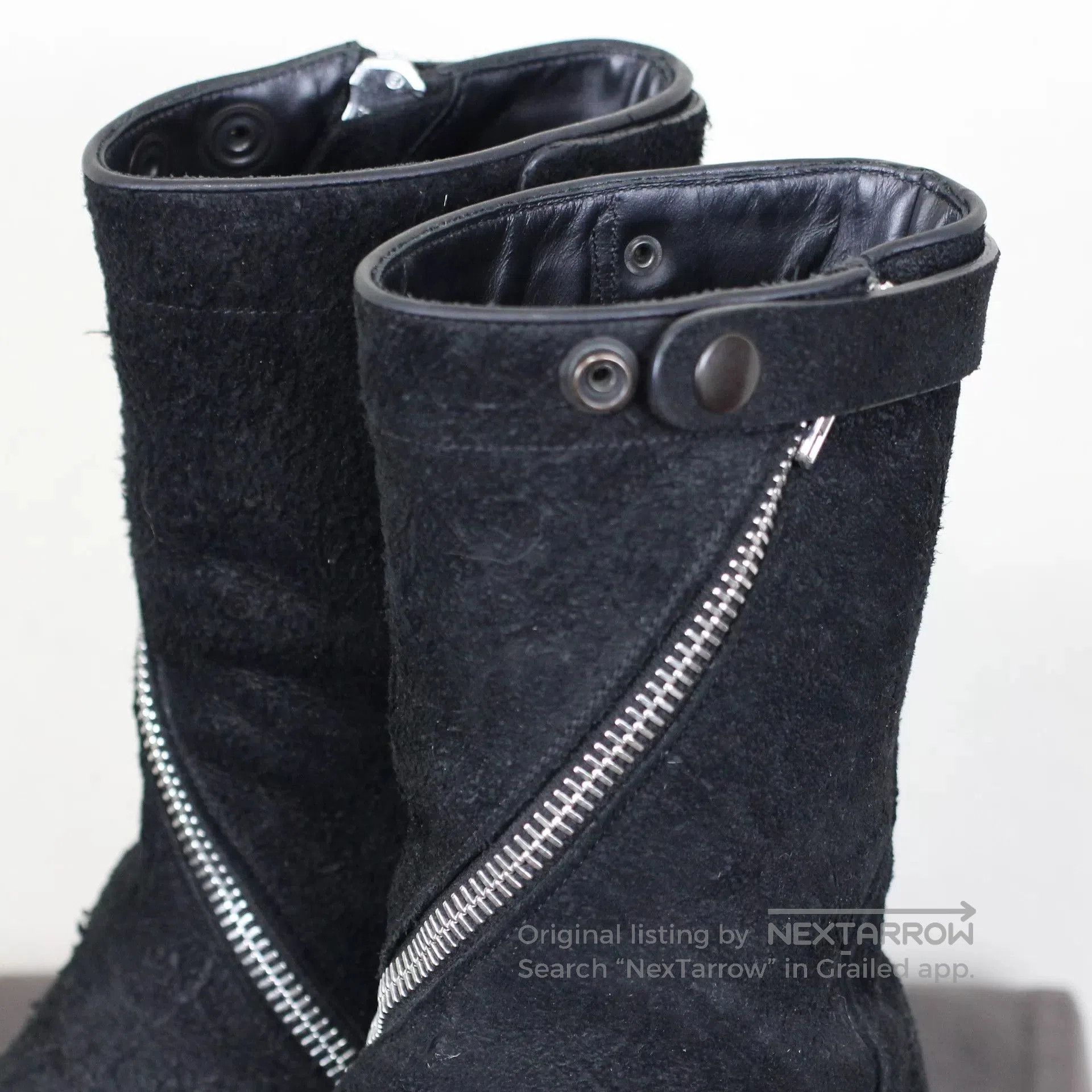 Rick Owens Rick Owens Black Suede Military Boots. Size US 7.5 / IT 37.5 - 3 Thumbnail