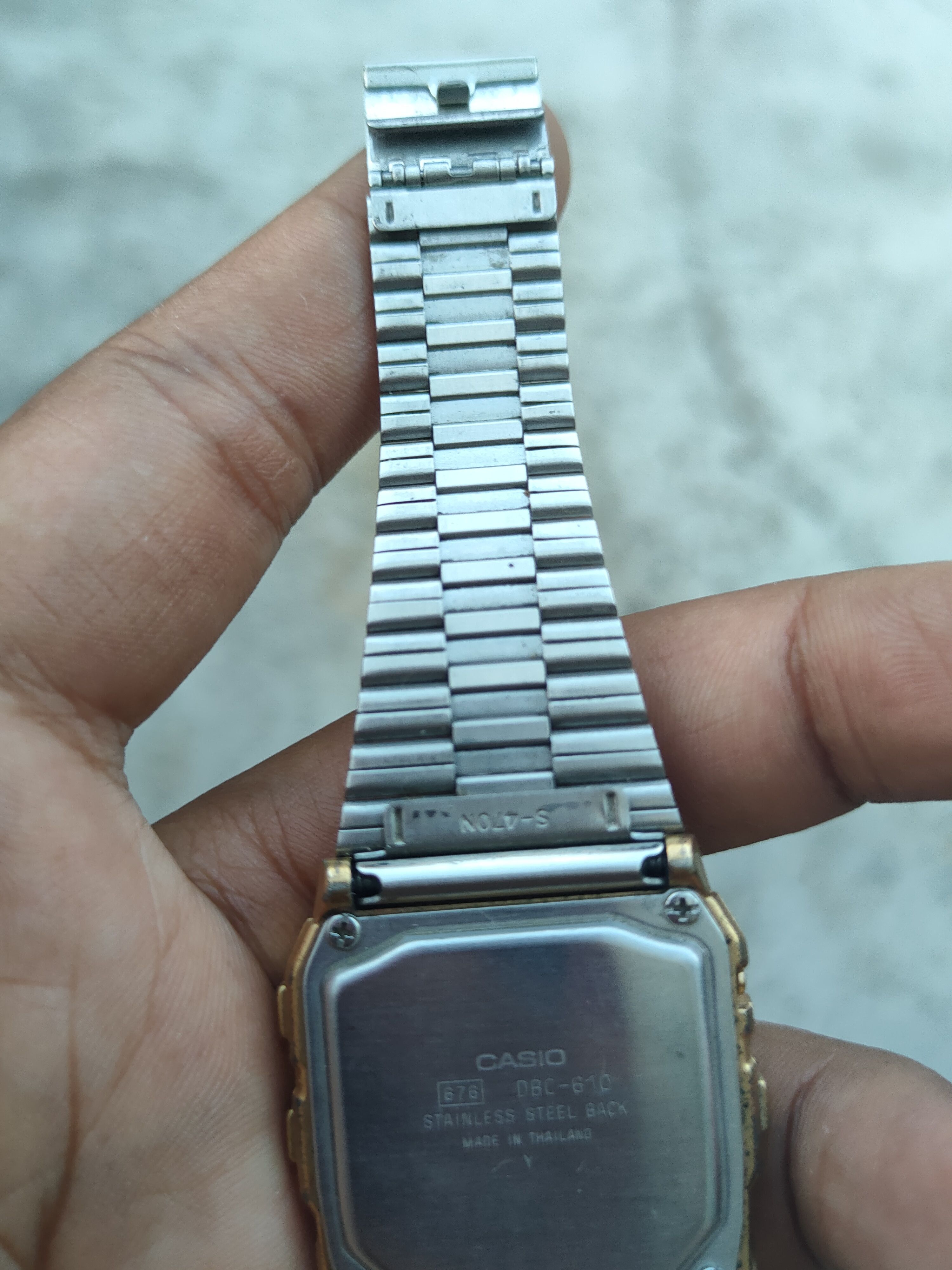 Casio Casio Data Bank DBC610 worn gold watch japan Size ONE SIZE - 7 Thumbnail