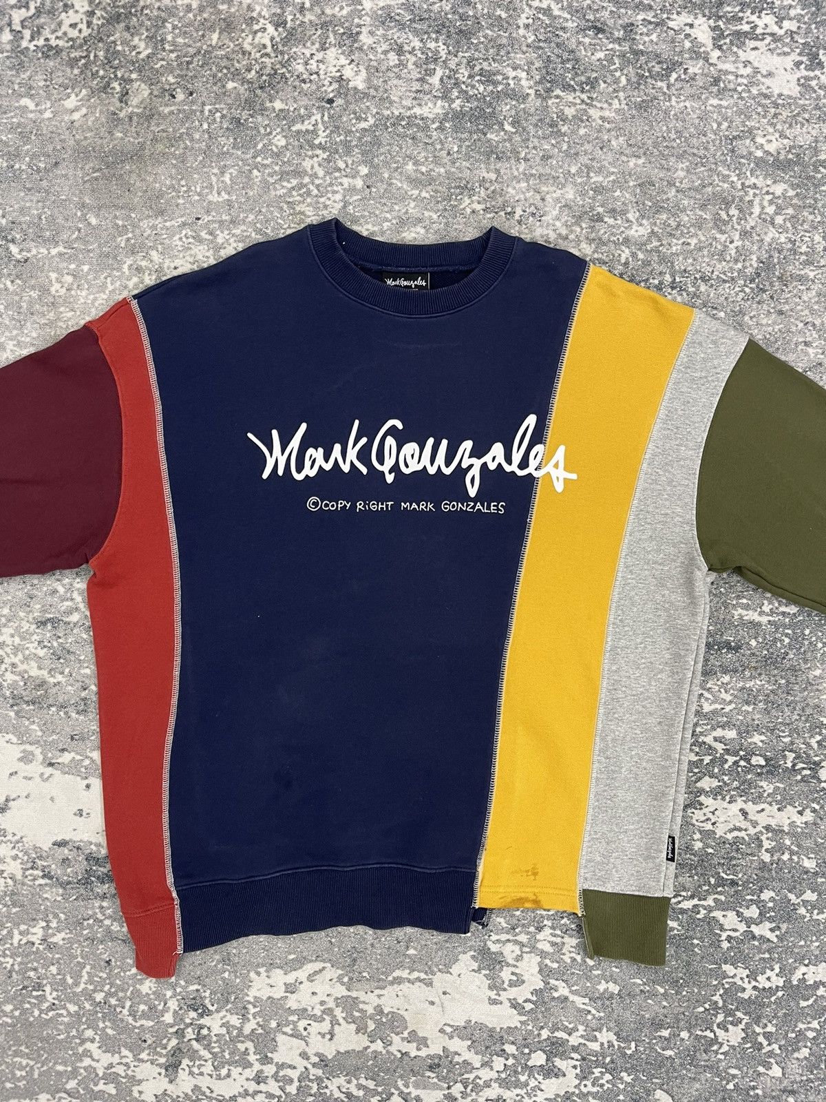 Vintage Mark Gonzales Raglan Sweatshirts Size US M / EU 48-50 / 2 - 1 Thumbnail