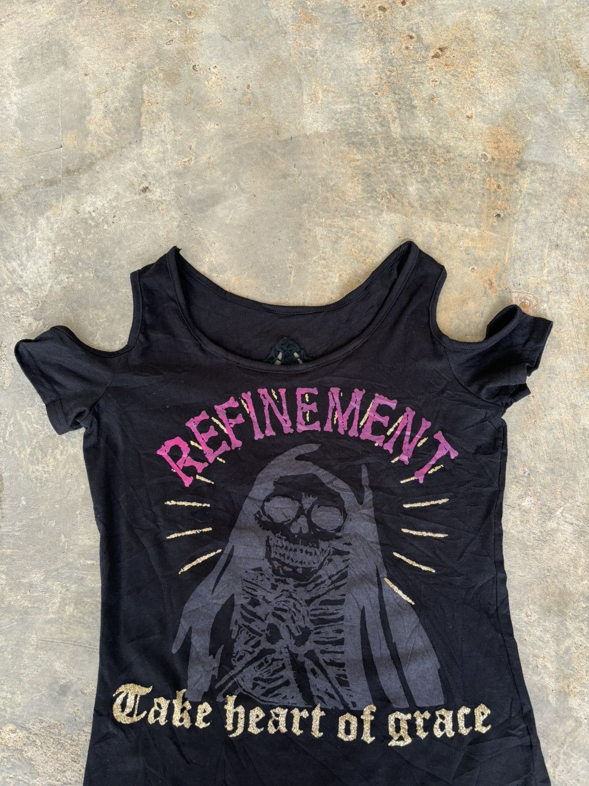 Hysteric Glamour × If Six Was Nine × Japanese Brand Y2k Poem Skull Ifsixwasnine Punk Style Womens Tshirt Size M / US 6-8 / IT 42-44 - 4 Thumbnail