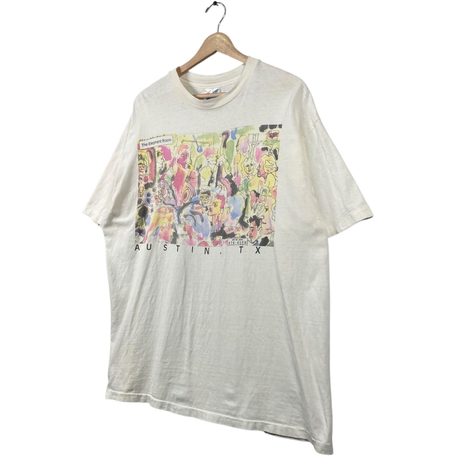 Hanes Vintage Hanes Graphic Tee The Elephant Room Crewneck T-Shirt Size US XL / EU 56 / 4 - 3 Thumbnail
