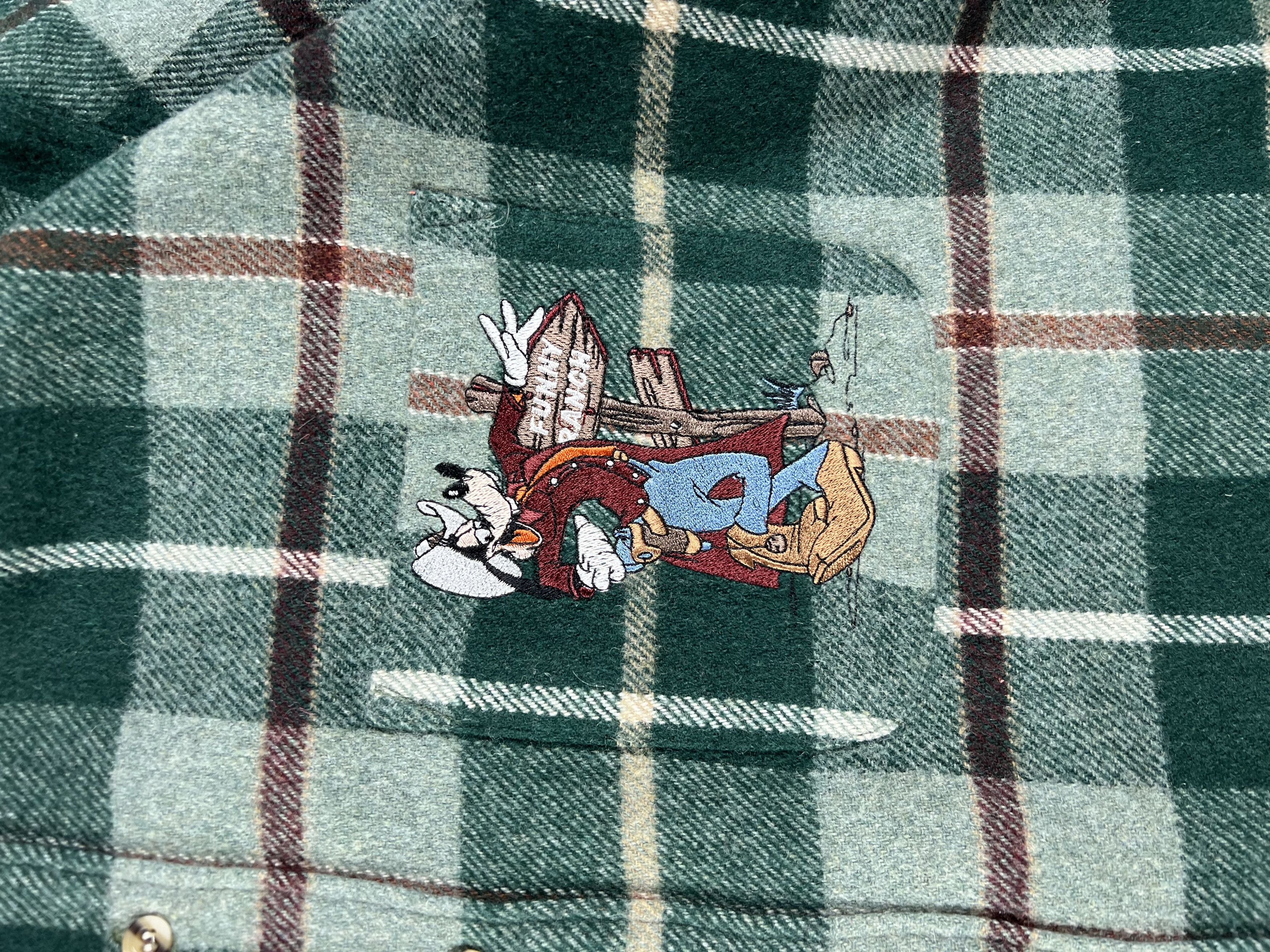 Disney × Vintage Vintage Disney Store Flanel Overshirt L Size US L / EU 52-54 / 3 - 3 Thumbnail