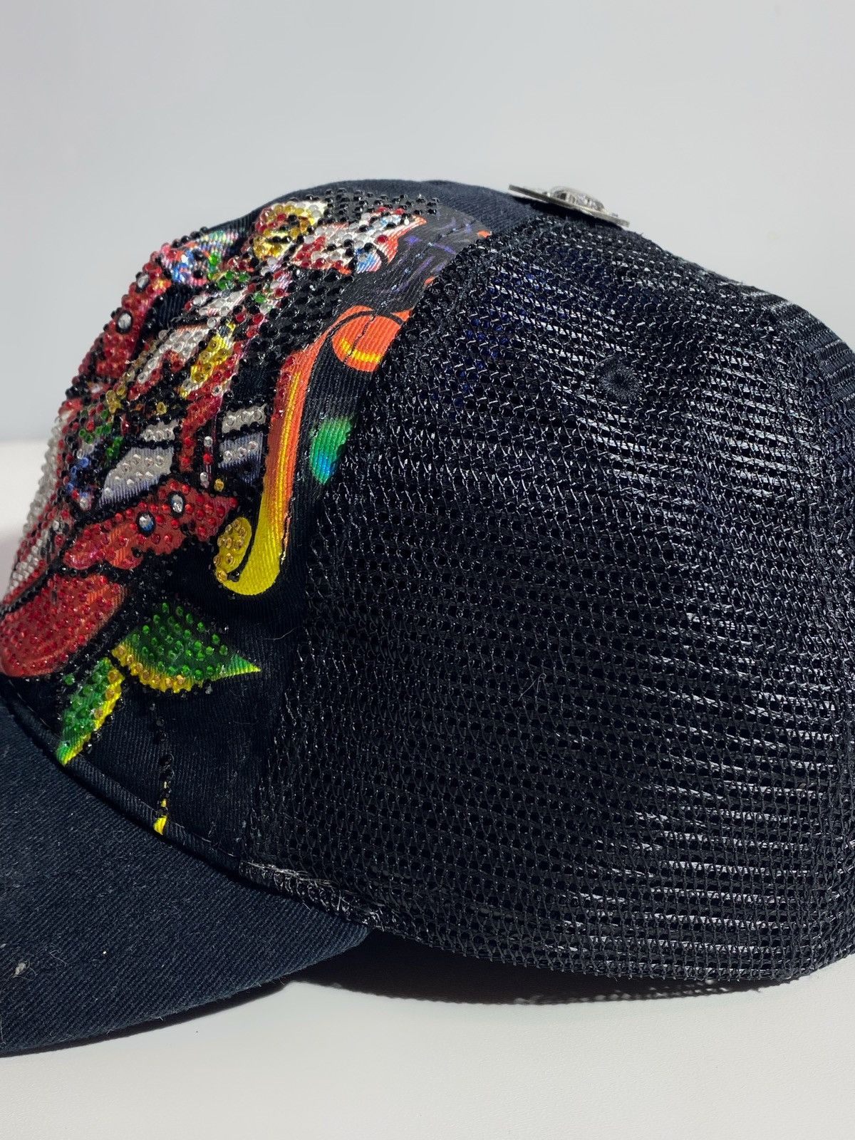 Ed Hardy Ed Hardy by Christian Audigier y2k hype cap rhinestones Size ONE SIZE - 6 Thumbnail