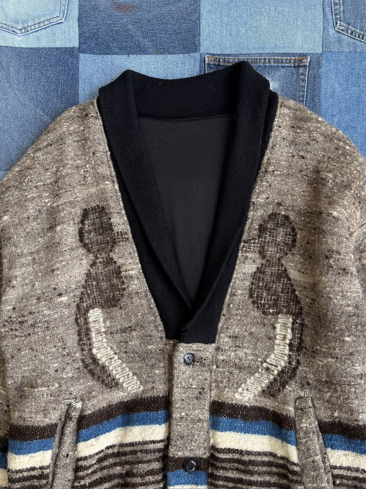 Japanese Brand 1960s Mexican Eagle Wool Bomber Jacket Size US L / EU 52-54 / 3 - 4 Thumbnail
