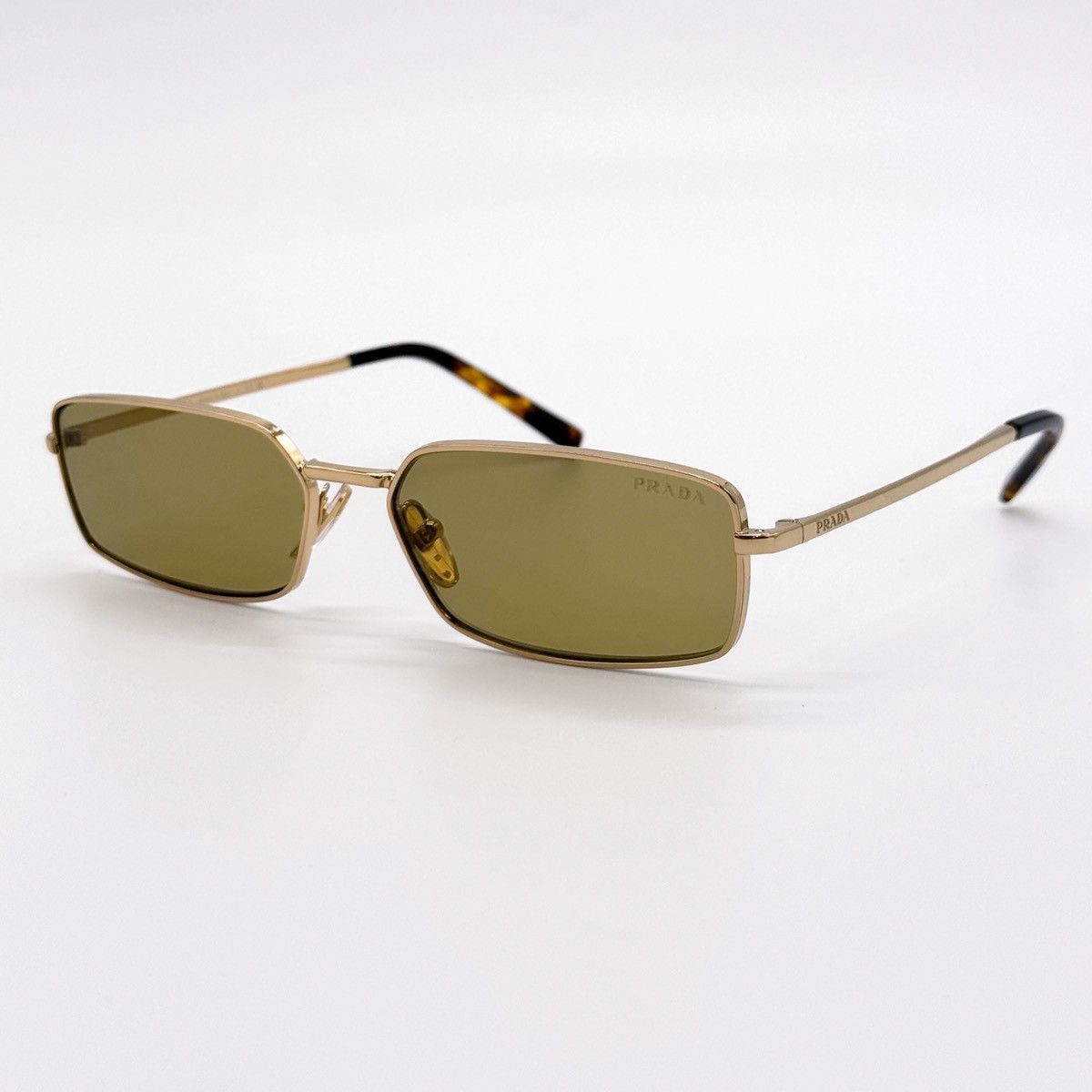 Prada NEW PRADA SPR A60 5AK70G GOLD GREEN PRA60S 5AK70G SUNGLASSES Size ONE SIZE - 3 Thumbnail
