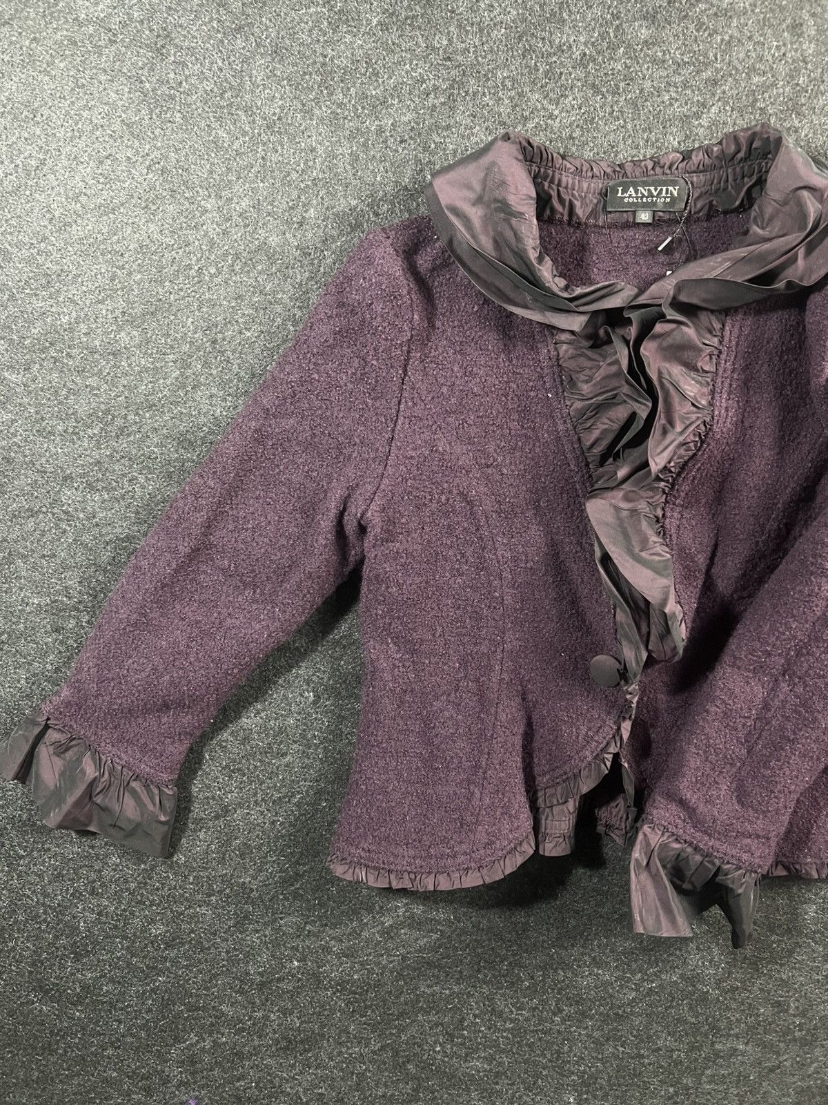 Lanvin Lanvin Light Blouse Purple With Ruff Rare Size S / US 4 / IT 40 - 1 Thumbnail