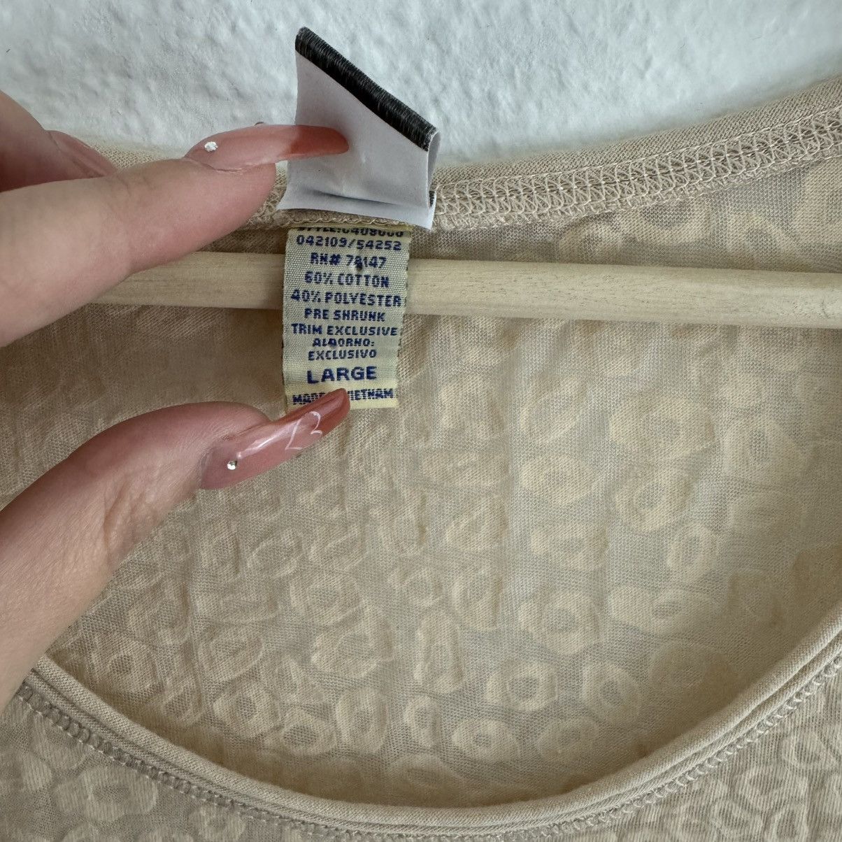 Other COWGIRL UP Vintage Y2K Beige Cheetah Semi Sheer Graphic Tee Size L / US 10 / IT 46 - 8 Thumbnail