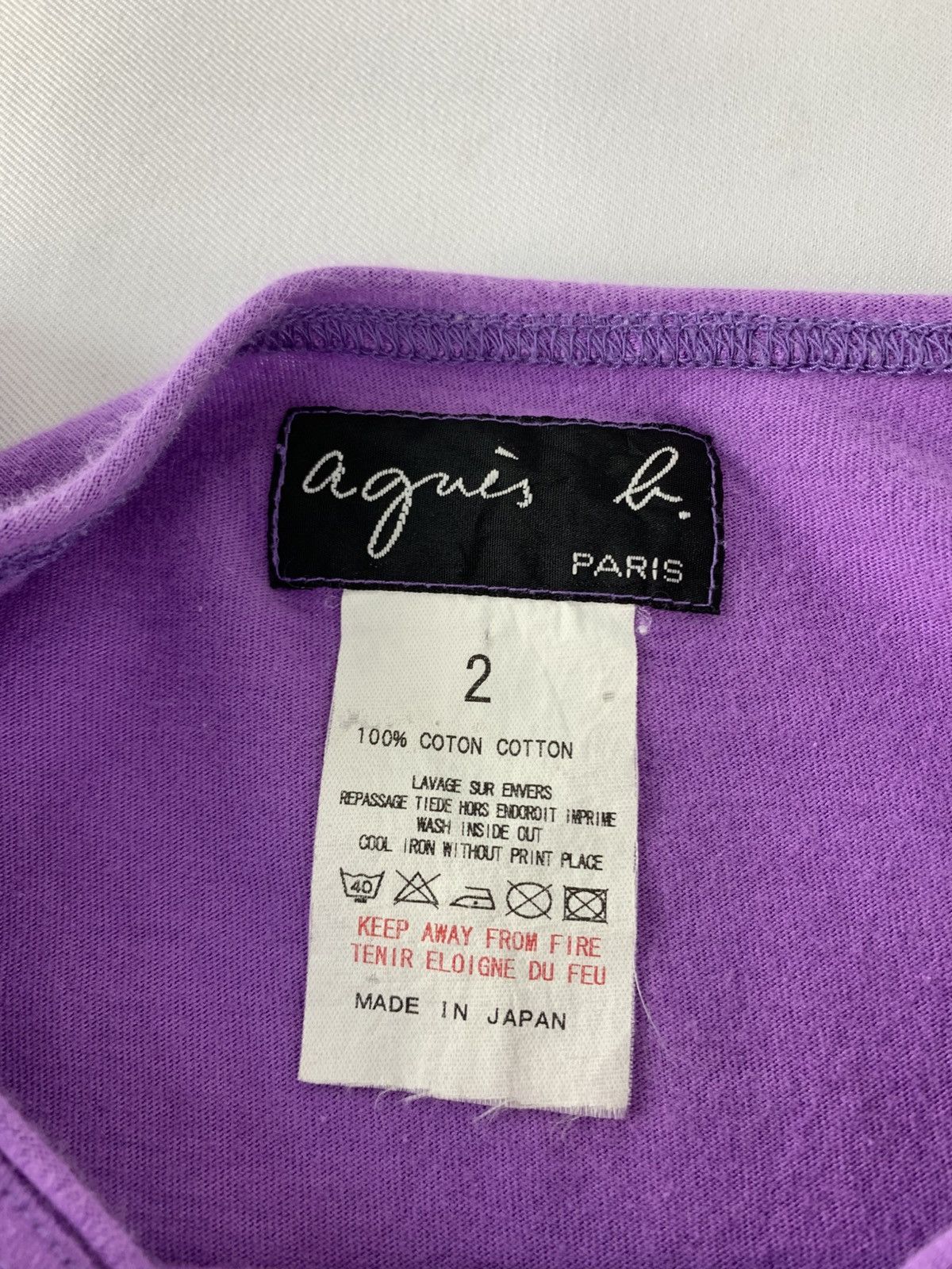 agnes b. 90s Agnes B Paris Longsleeve Embroidery Logo Tee Size S / US 4 / IT 40 - 5 Thumbnail