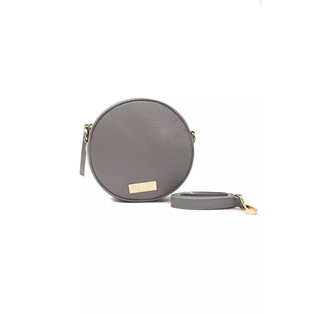 Other Pompei Donatella Gray Leather Crossbody Bag Size ONE SIZE - 1 Thumbnail