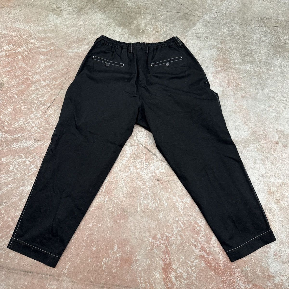 Marni Marni Contrast Stitch Black Cotton Pants Size 38" / US 16 / IT 52 - 12 Thumbnail
