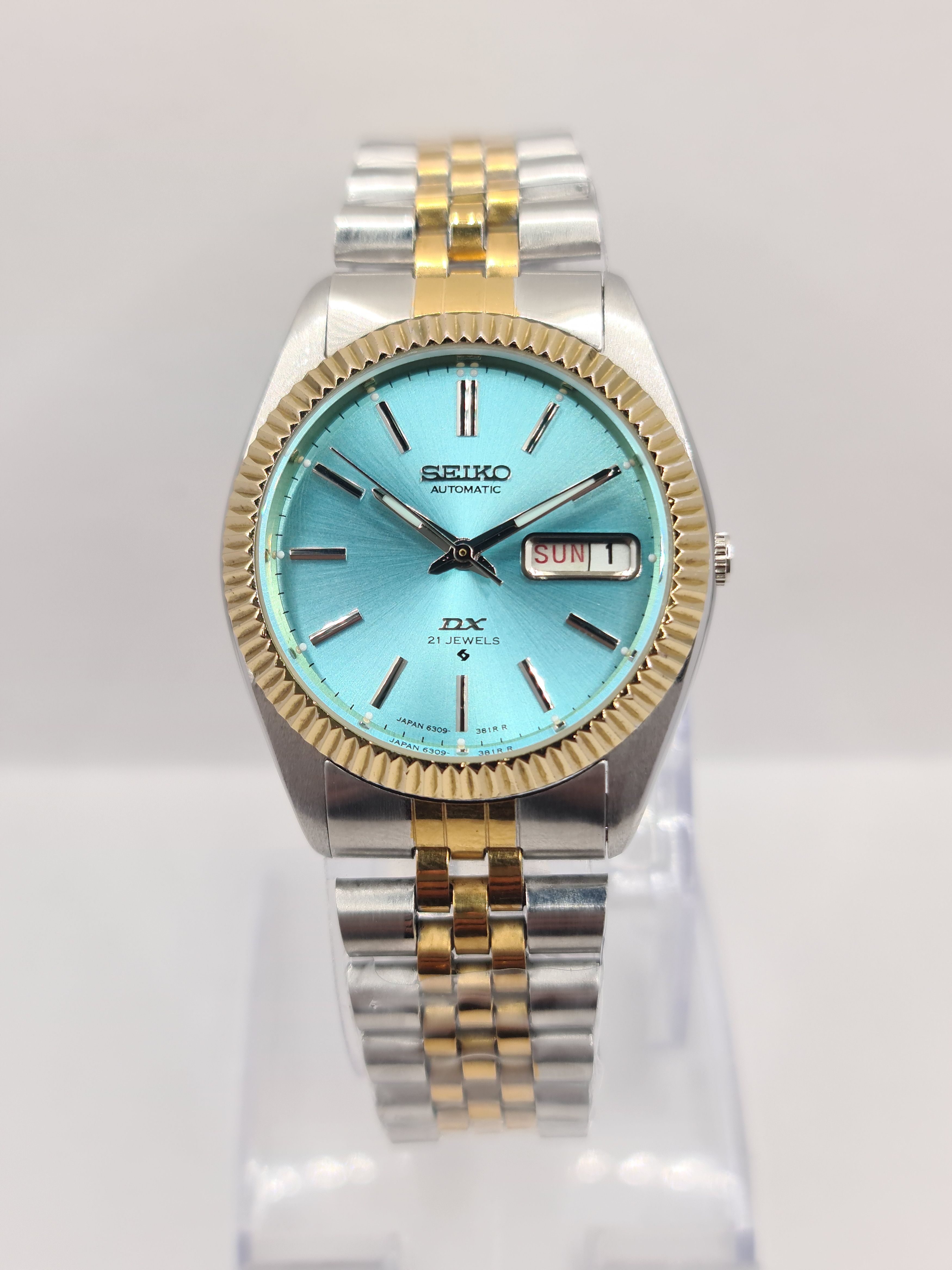 Japanese Brand × Seiko Seiko DX Automatic Fluted Bazel Day/Date Japan Size 36 - 10 Thumbnail