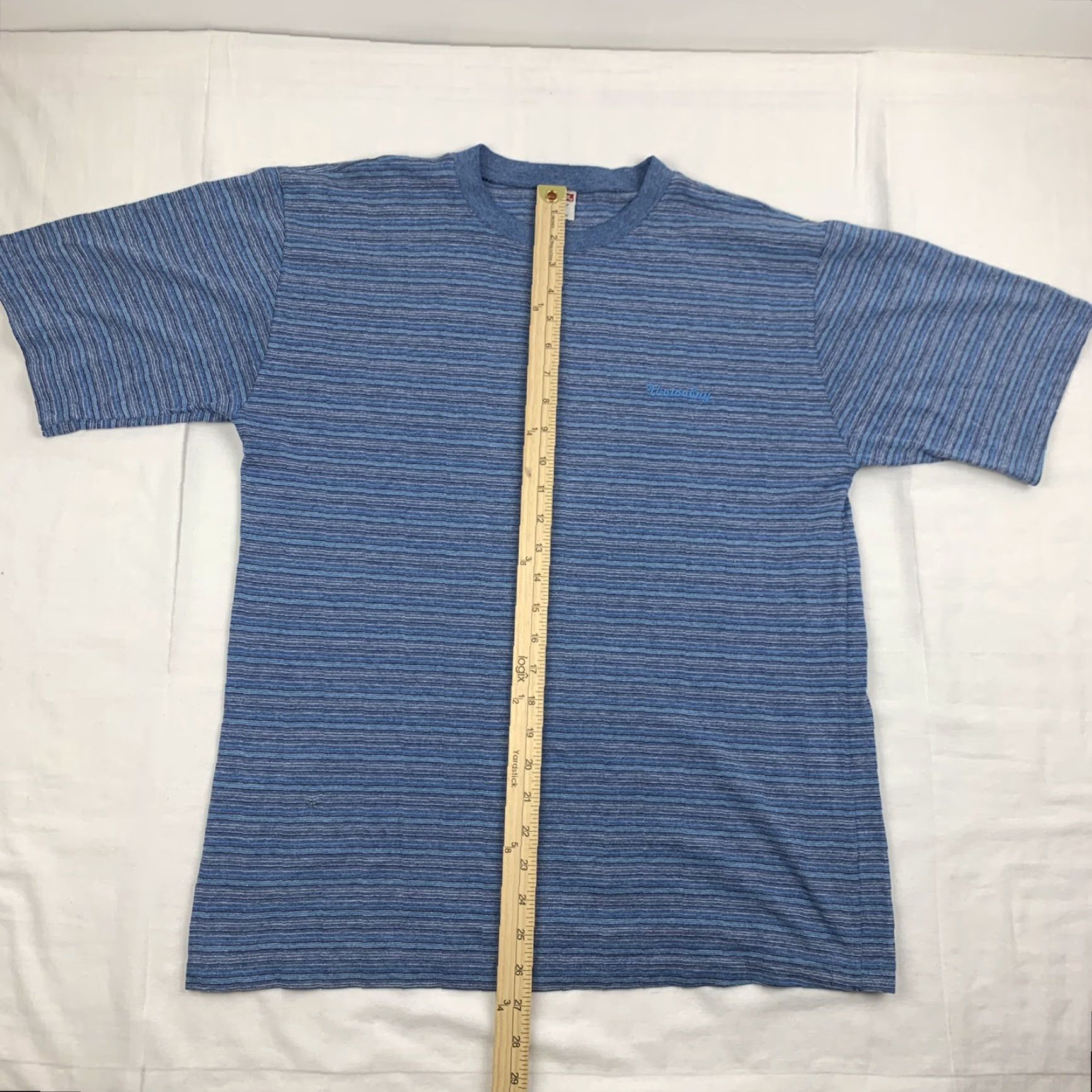 Vintage Vintage Union Bay T Shirt Adult Medium Blue Stripes Embroidered Logo 90s Y2K Size US M / EU 48-50 / 2 - 5 Thumbnail