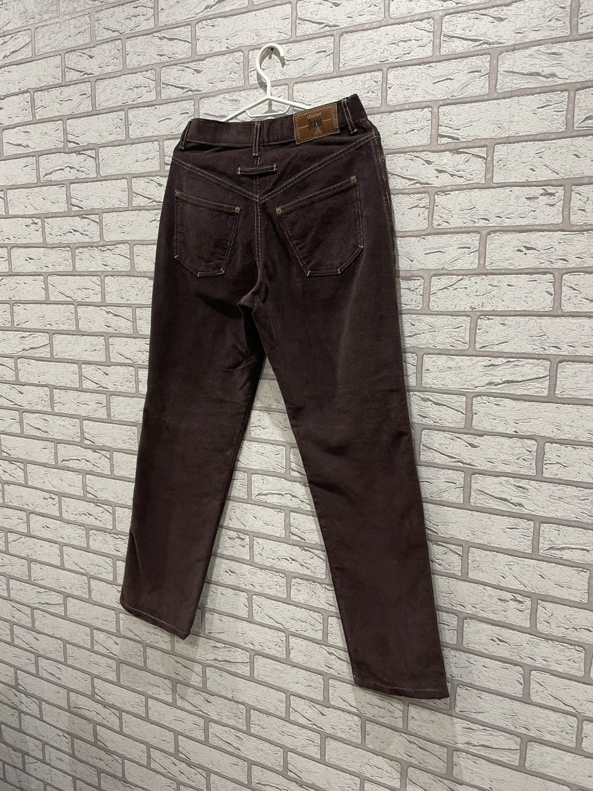 Jean Paul Gaultier RARE Vintage 90s Jean Paul Gaultier Jeans Velvet Brown Pants Size US 30 / EU 46 - 2 Thumbnail