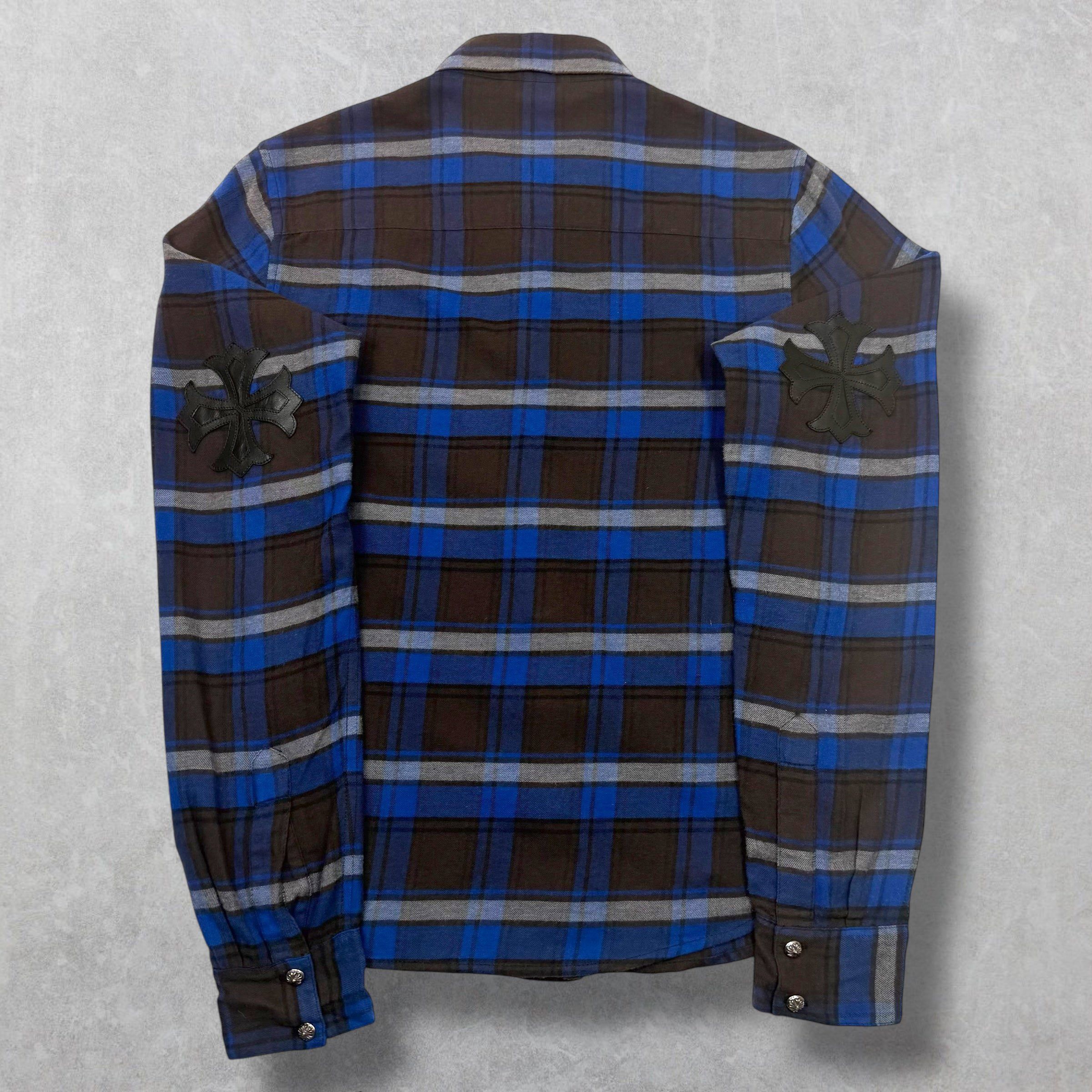 Chrome Hearts Chrome Hearts Blue/Black Plus Patch Flannel S Size US S / EU 44-46 / 1 - 3 Thumbnail