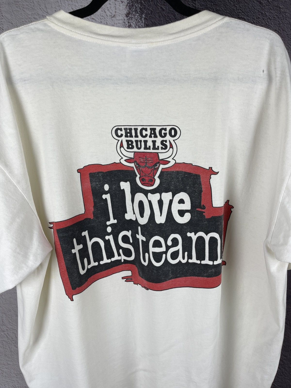 NBA Starter Vintage 90s Chicago Bulls “I love this team” tee Size US XL / EU 56 / 4 - 8 Thumbnail