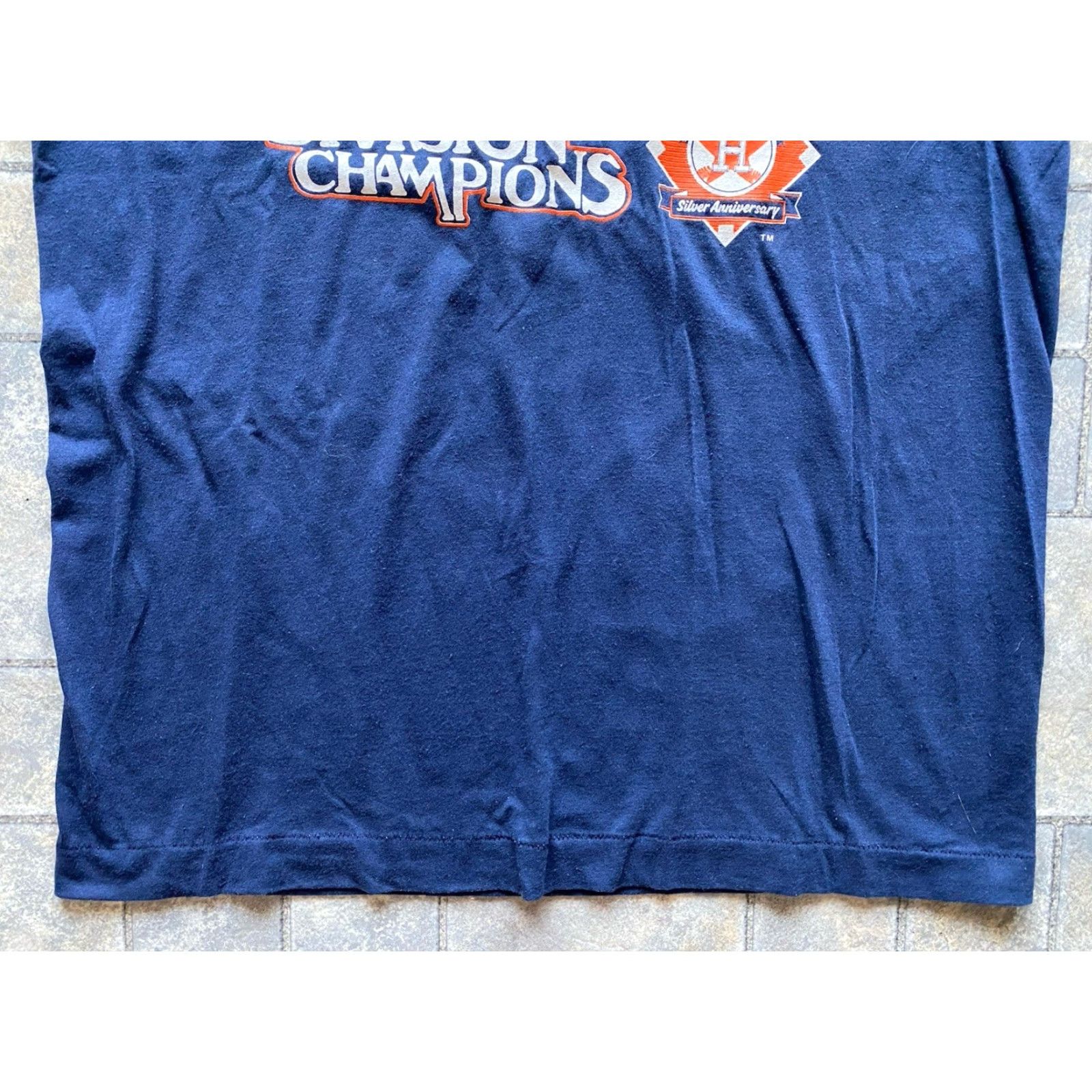 Vintage VINTAGE Houston Astros T Shirt Screen Stars Large Blue 80s Sports Western Division Champion Men L Size US L / EU 52-54 / 3 - 2 Thumbnail