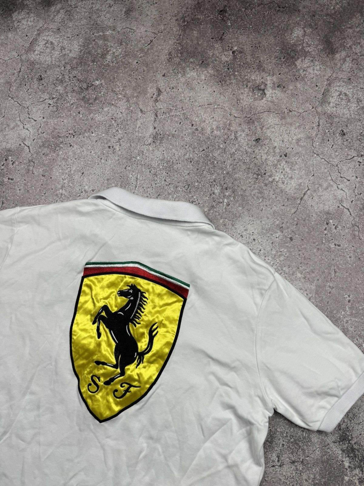 Ferrari Vintage Ferrari La Martina Style Y2K Big Logo Rugby Polo Size US L / EU 52-54 / 3 - 6 Thumbnail