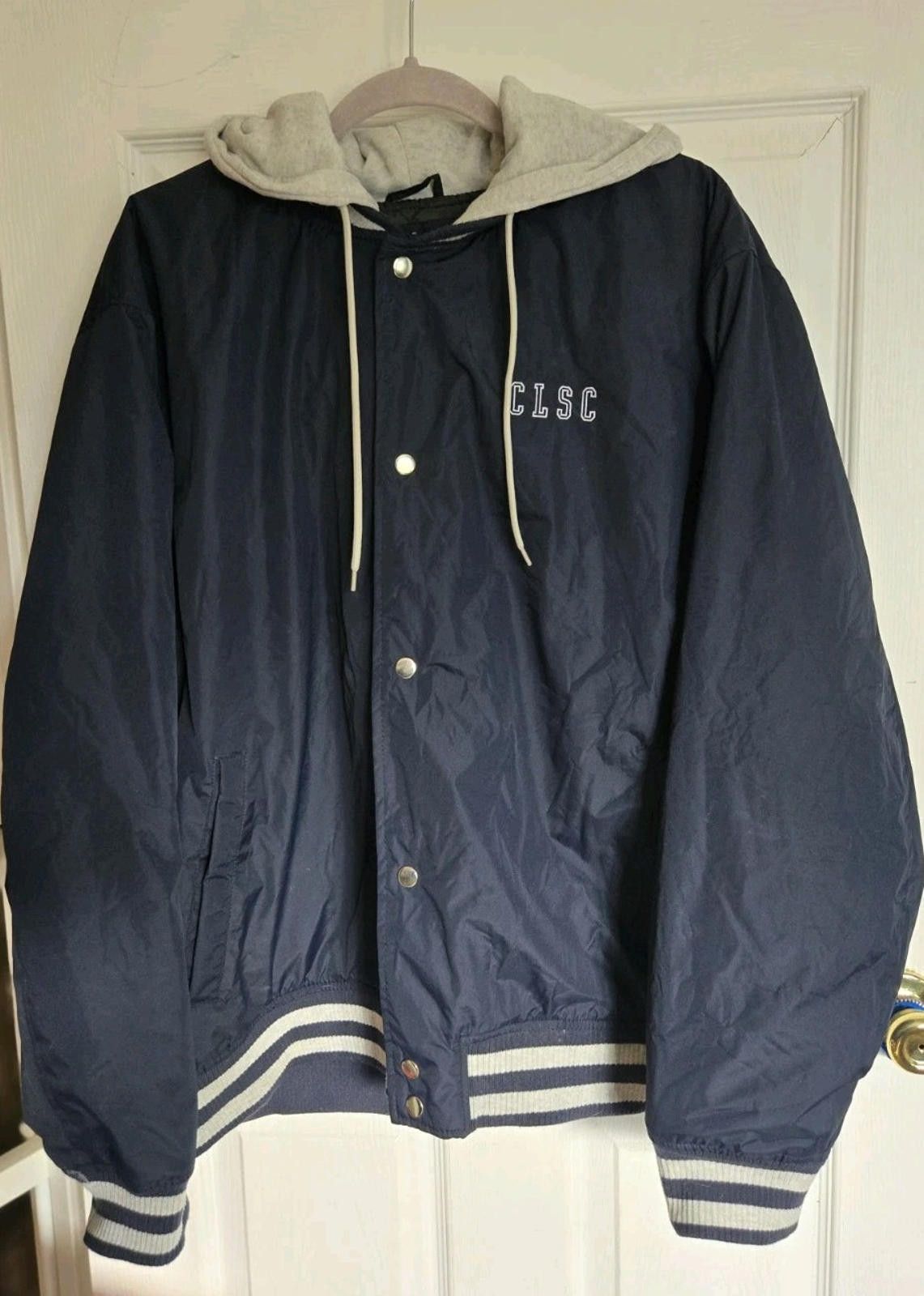 Other CLSC Life Streetwear Jacket Coat Navy Blue Gray Letterman Size US XL / EU 56 / 4 - 3 Thumbnail