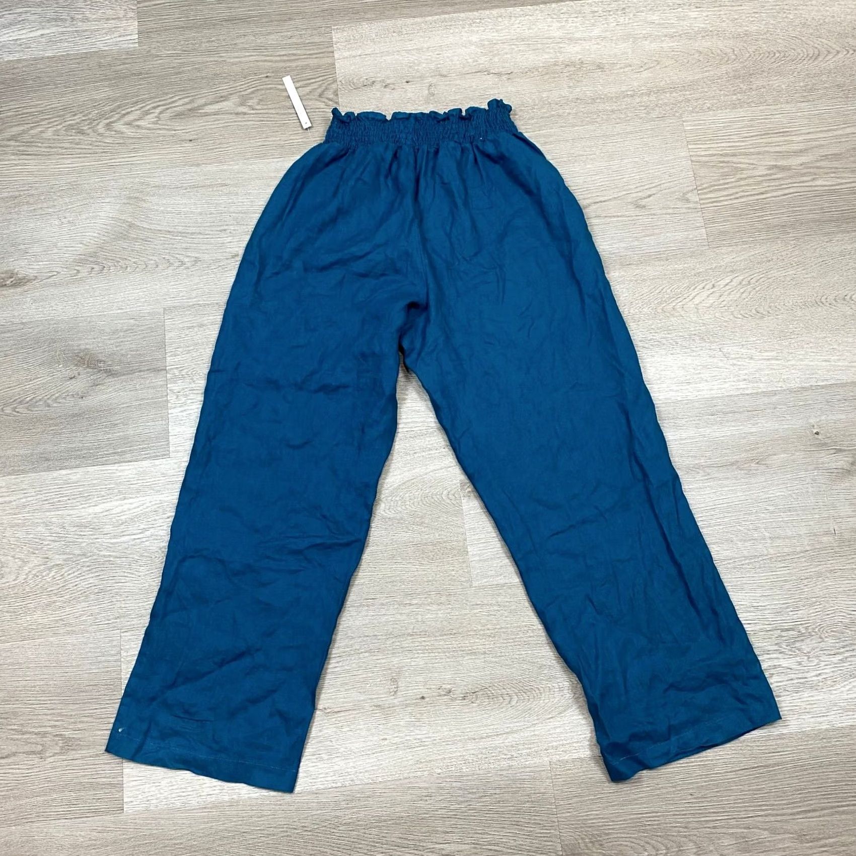 Vintage House of Harlow 1960 100% Linen Pants Women's M Boho Blue Size 32" / US 10 / IT 46 - 3 Thumbnail