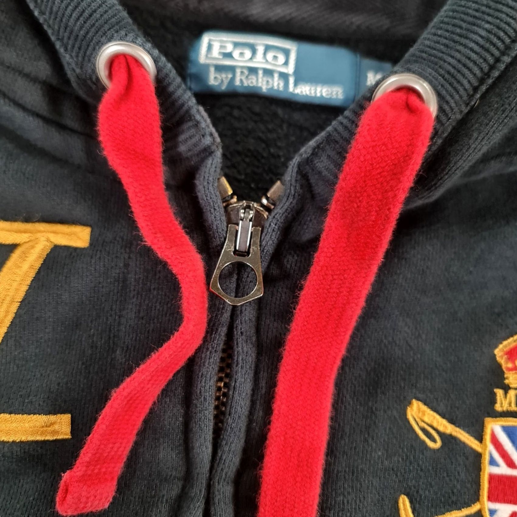 Polo Ralph Lauren Polo Ralph Lauren Mens Hoodie Black Medium Full Zip Mercer Crest Logo Size US M / EU 48-50 / 2 - 4 Thumbnail