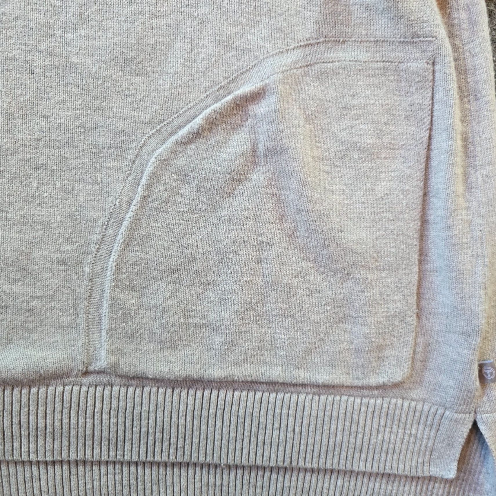 Talbots Talbots Sweater Womens Size XL Gray Blue Striped Knit Hoodie Pockets Casual Size XL / US 12-14 / IT 48-50 - 4 Thumbnail