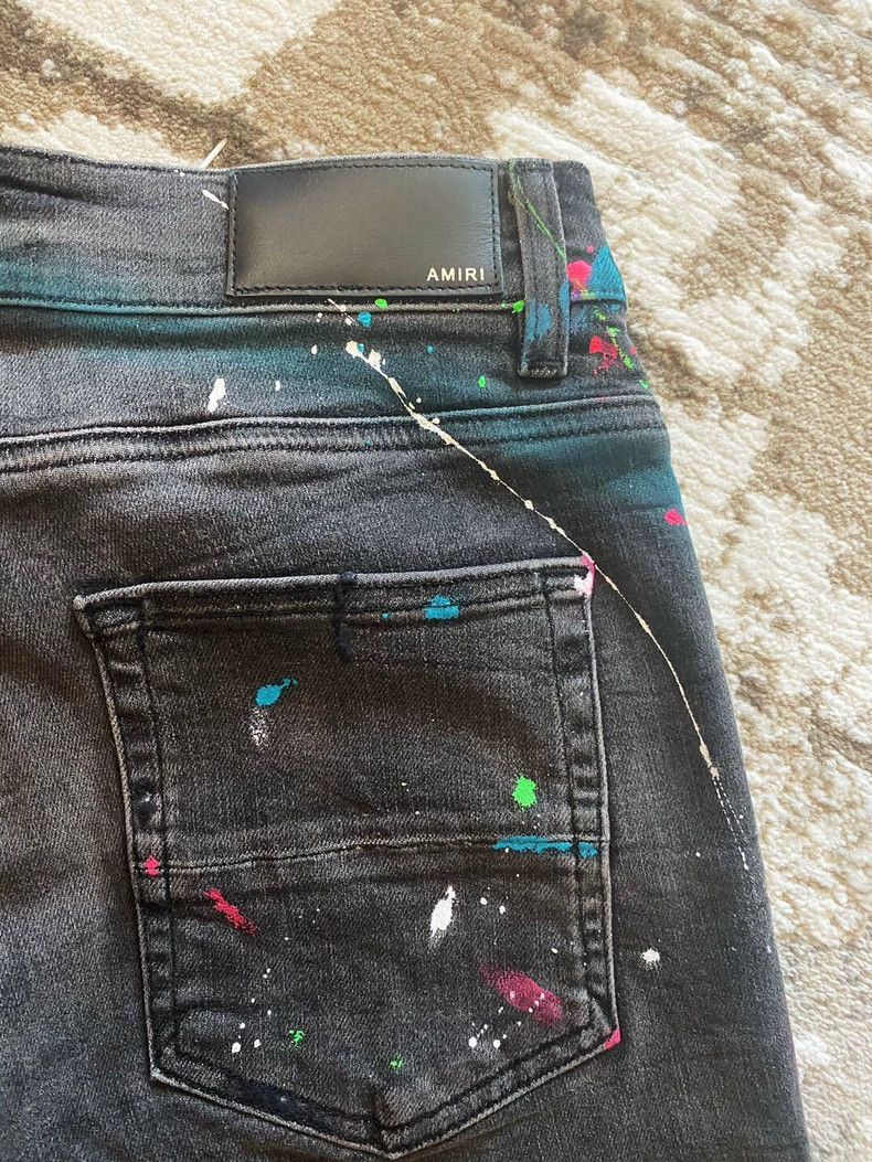 Other Amiri colorful ink splatter distressed jeans Size US 33 - 4 Thumbnail