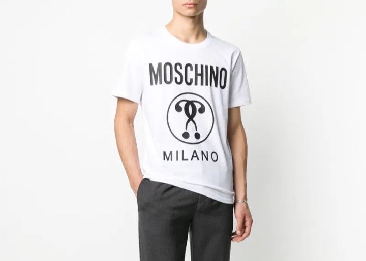 Moschino Moschino: Question Mark T-Shirt (NEW) Size US L / EU 52-54 / 3 - 4 Thumbnail