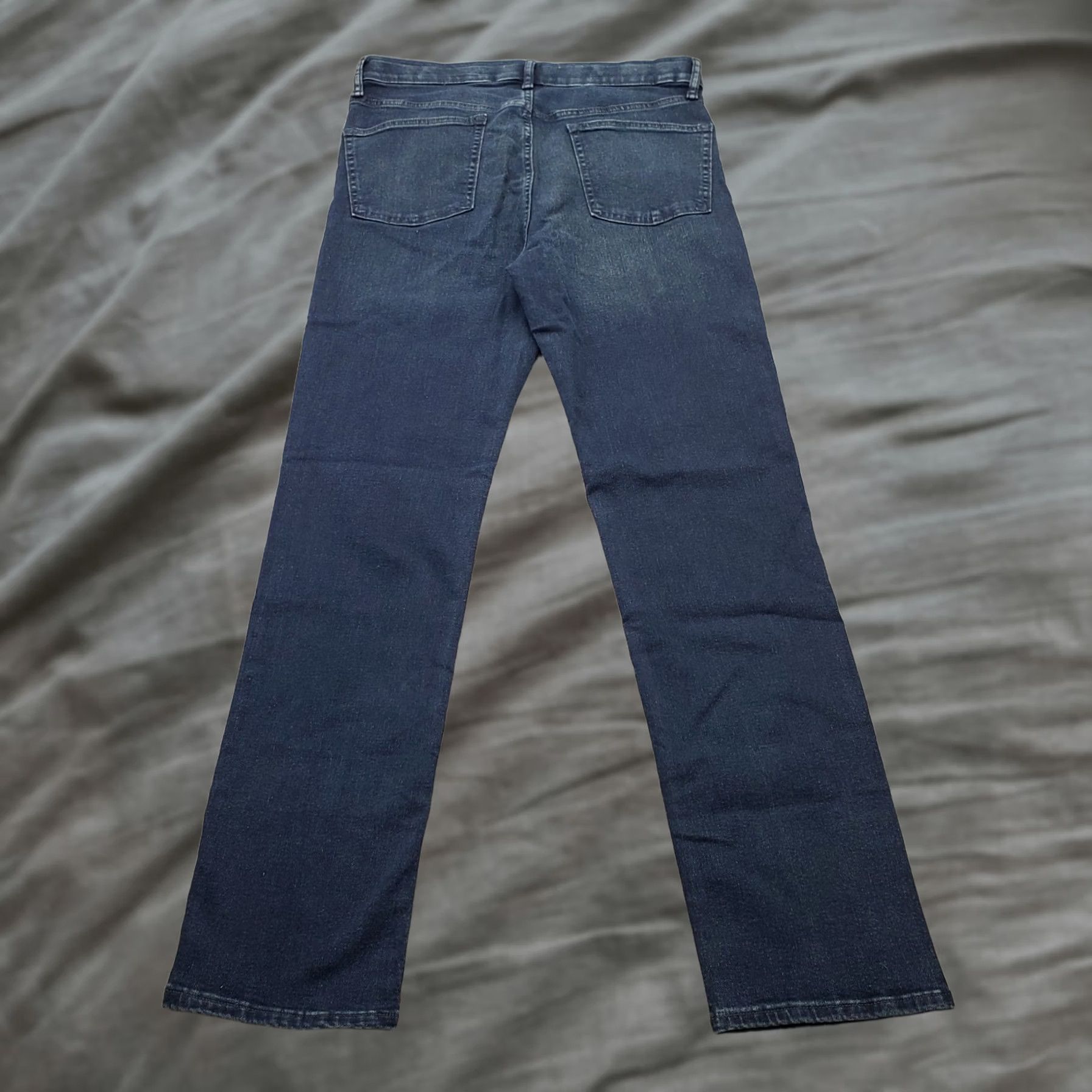 Old Navy Old Navy Jeans Women Plus 18 Blue Denim Slim Fit 360° Stretch Whiskered Straight Size 40" / US 18 - 1 Thumbnail